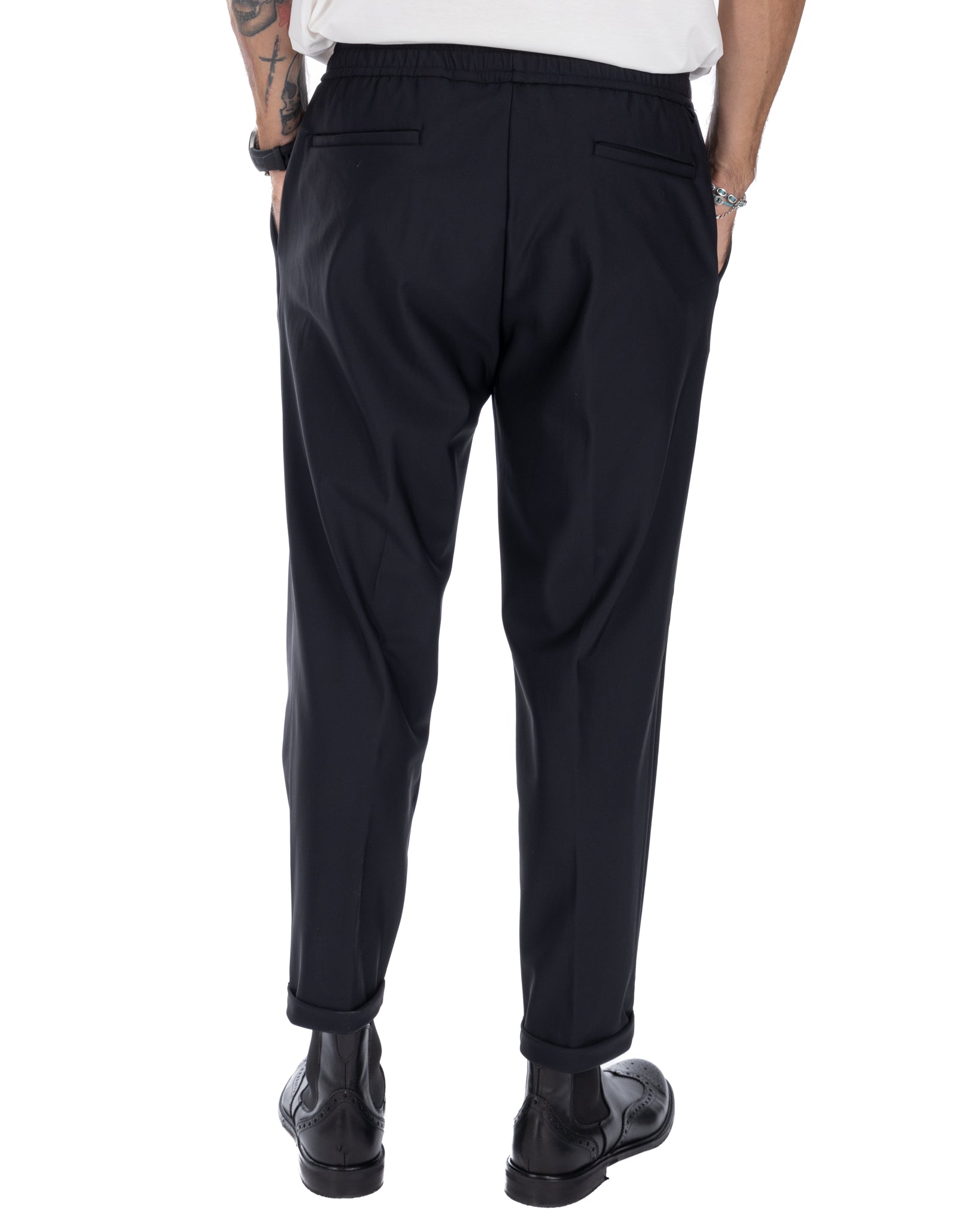 Steve - black technical trousers