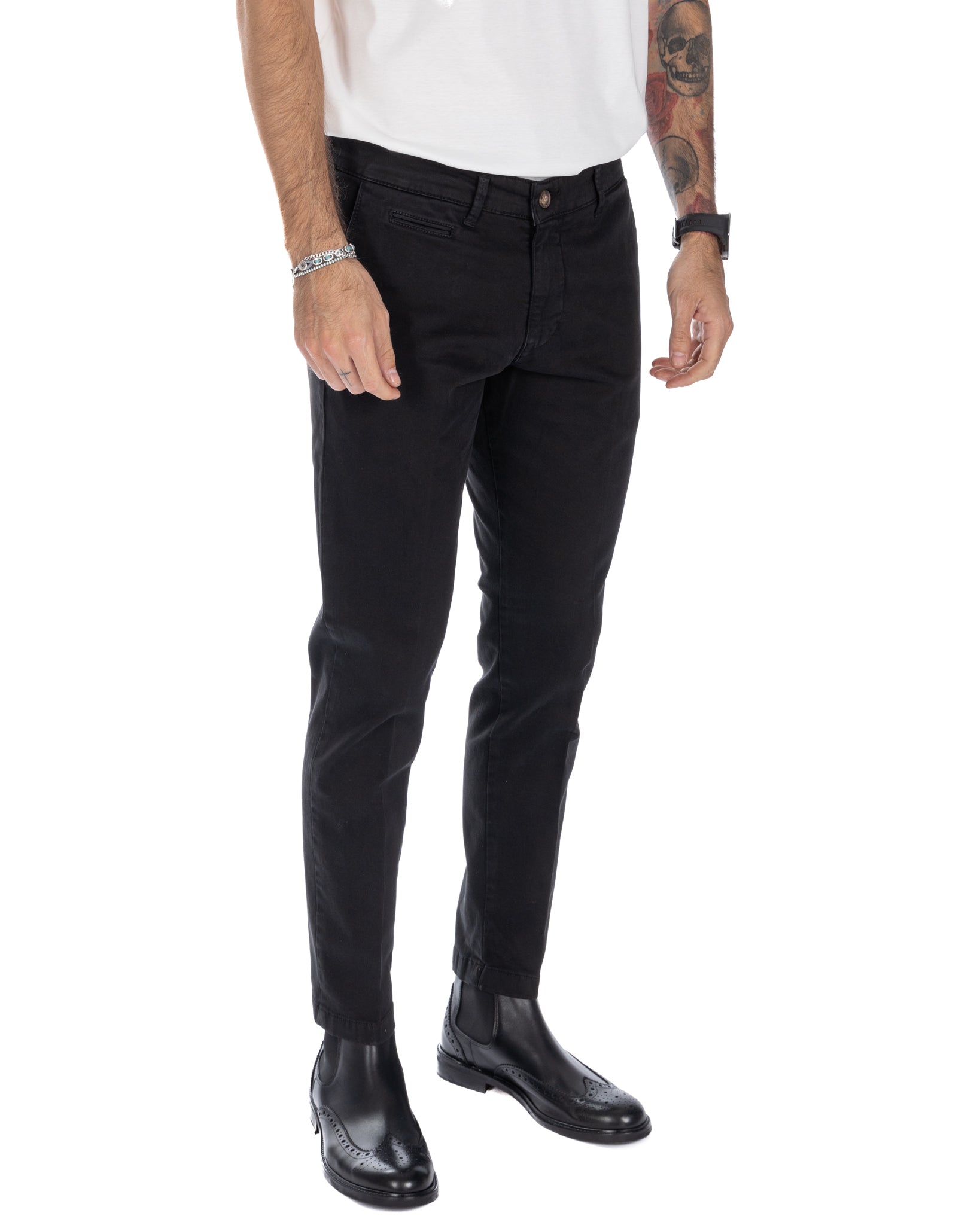 Paul - Pantalone basic nero