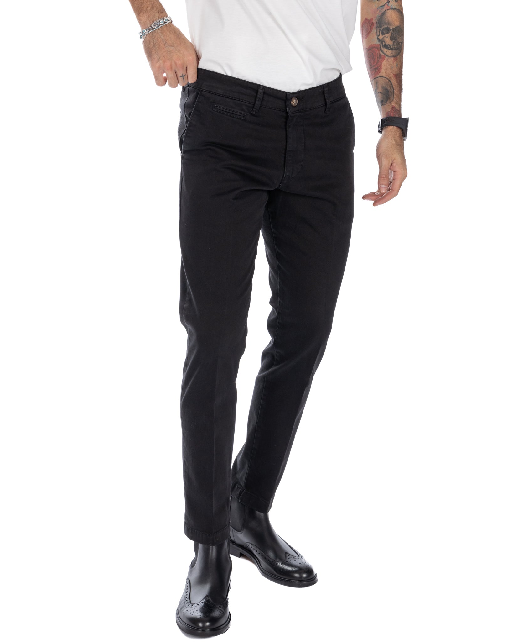 Paul - Pantalone basic nero