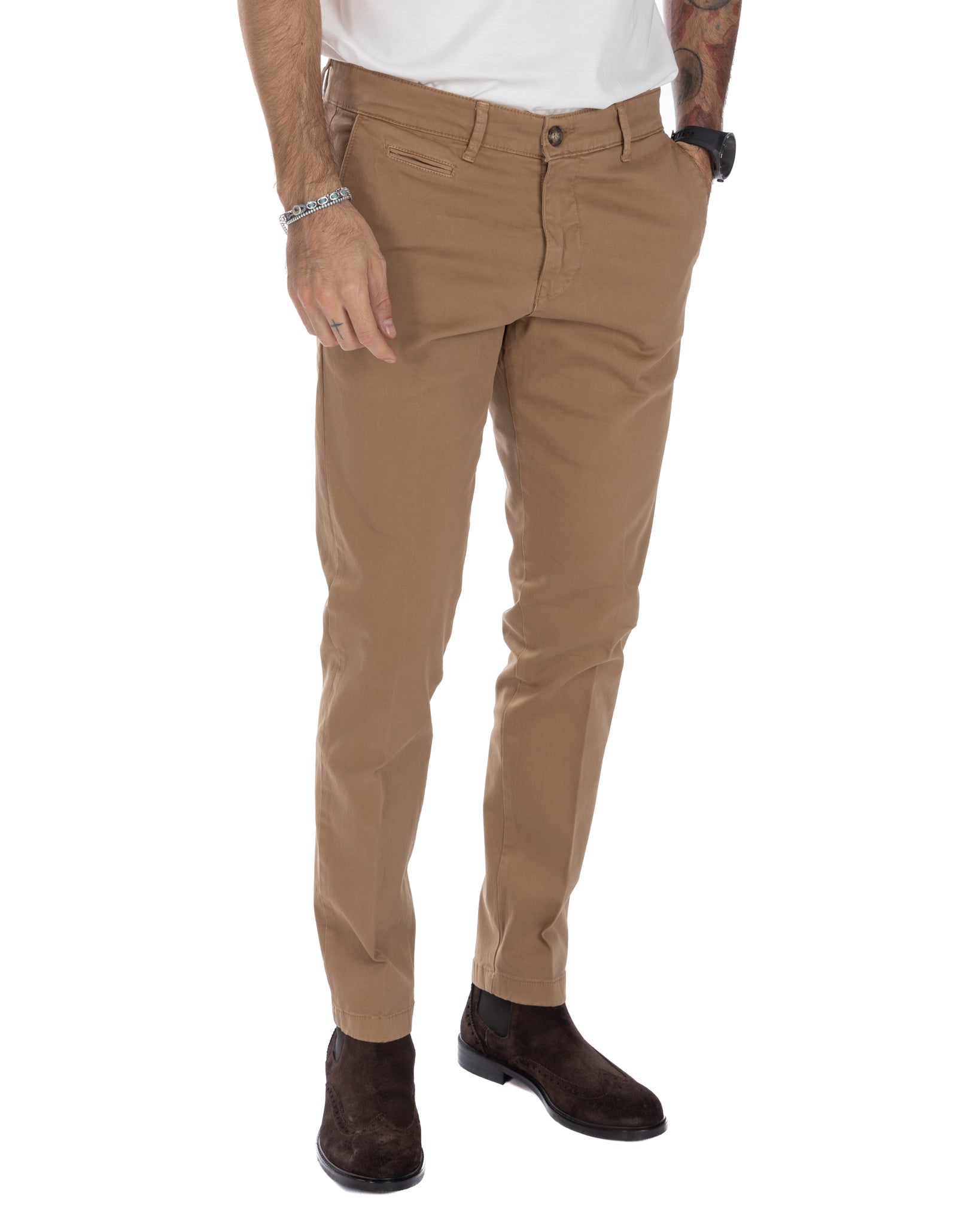 Paul - Pantalone basic cammello