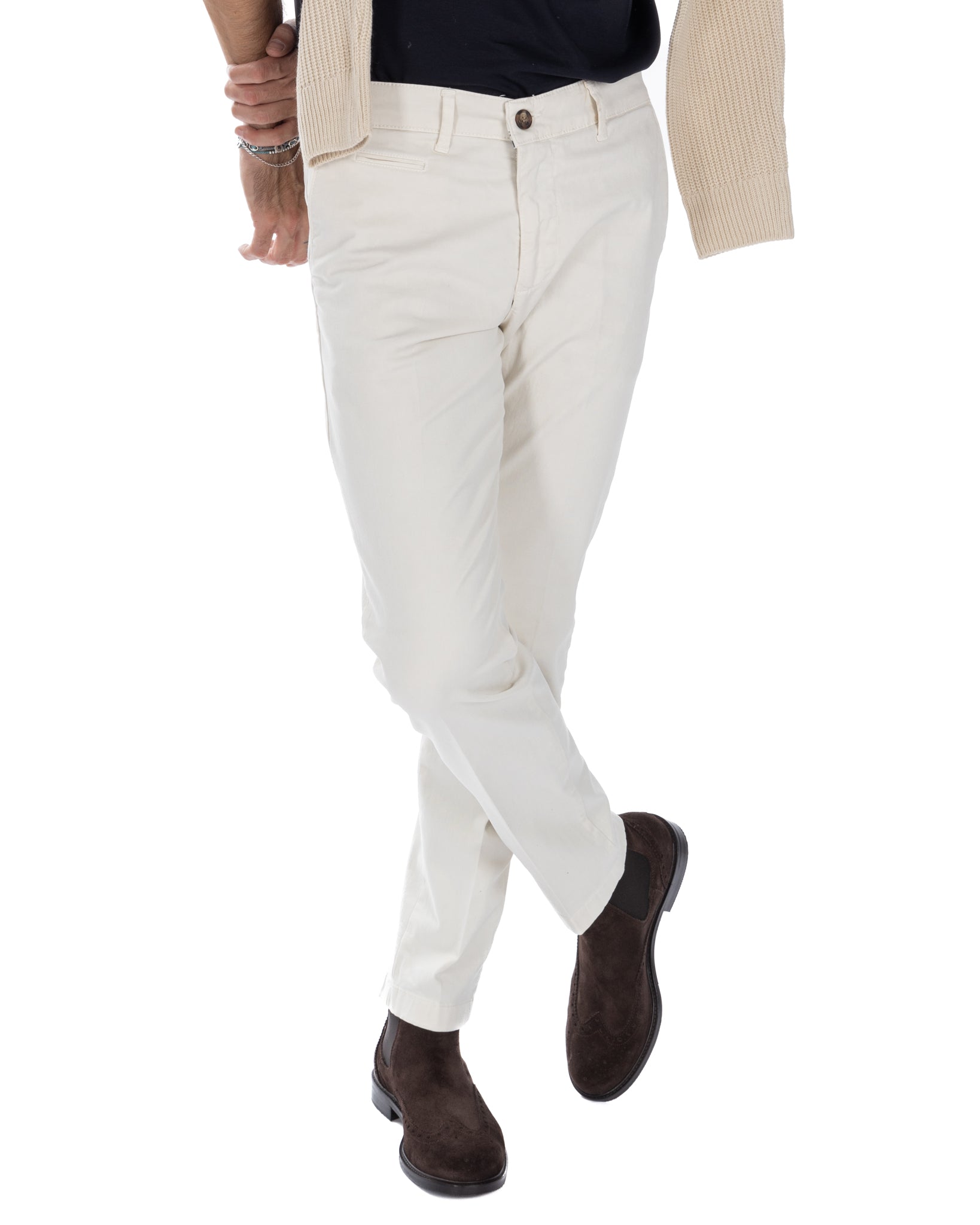 Paul - Basic cream trousers 