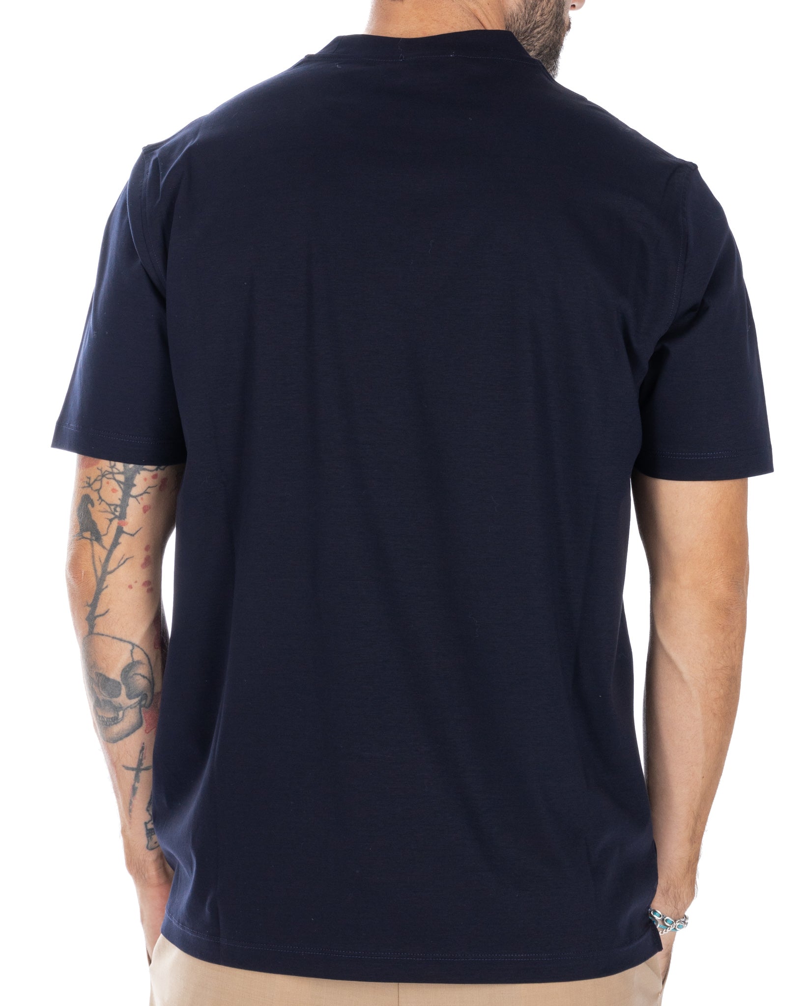 Delf - t-shirt blu in cotone