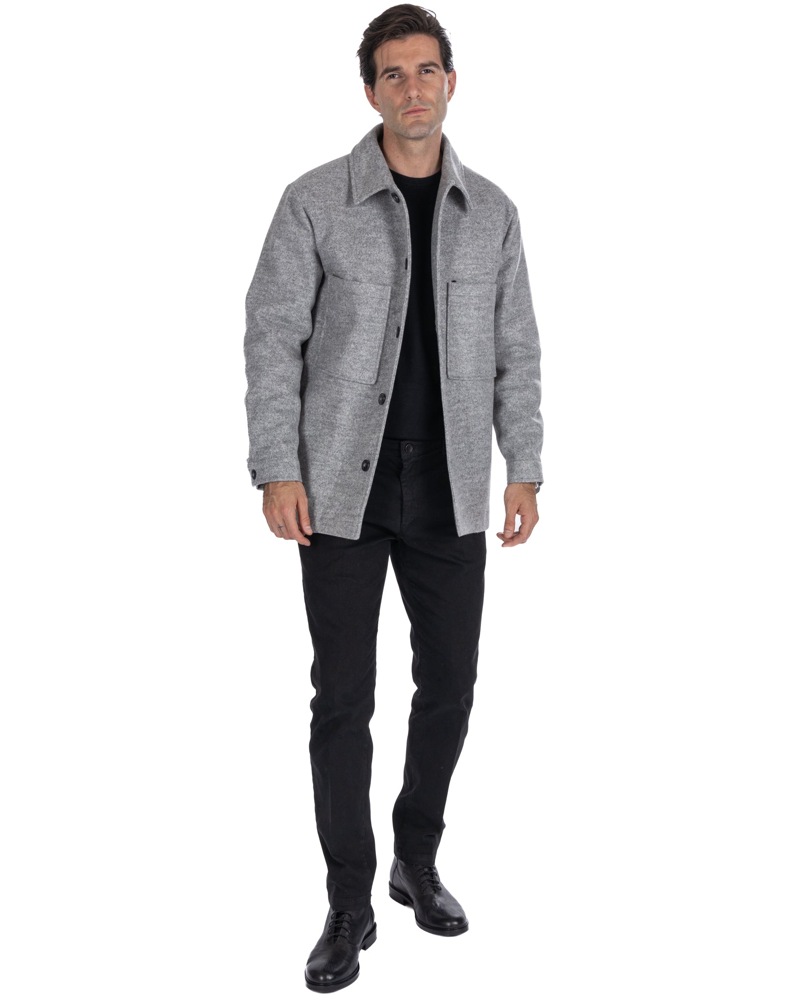 Gervais - grey quilted jacket