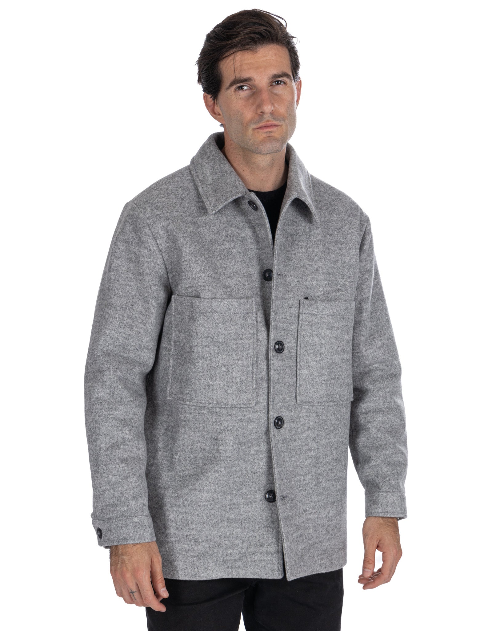 Gervais - casacca oversize grigio