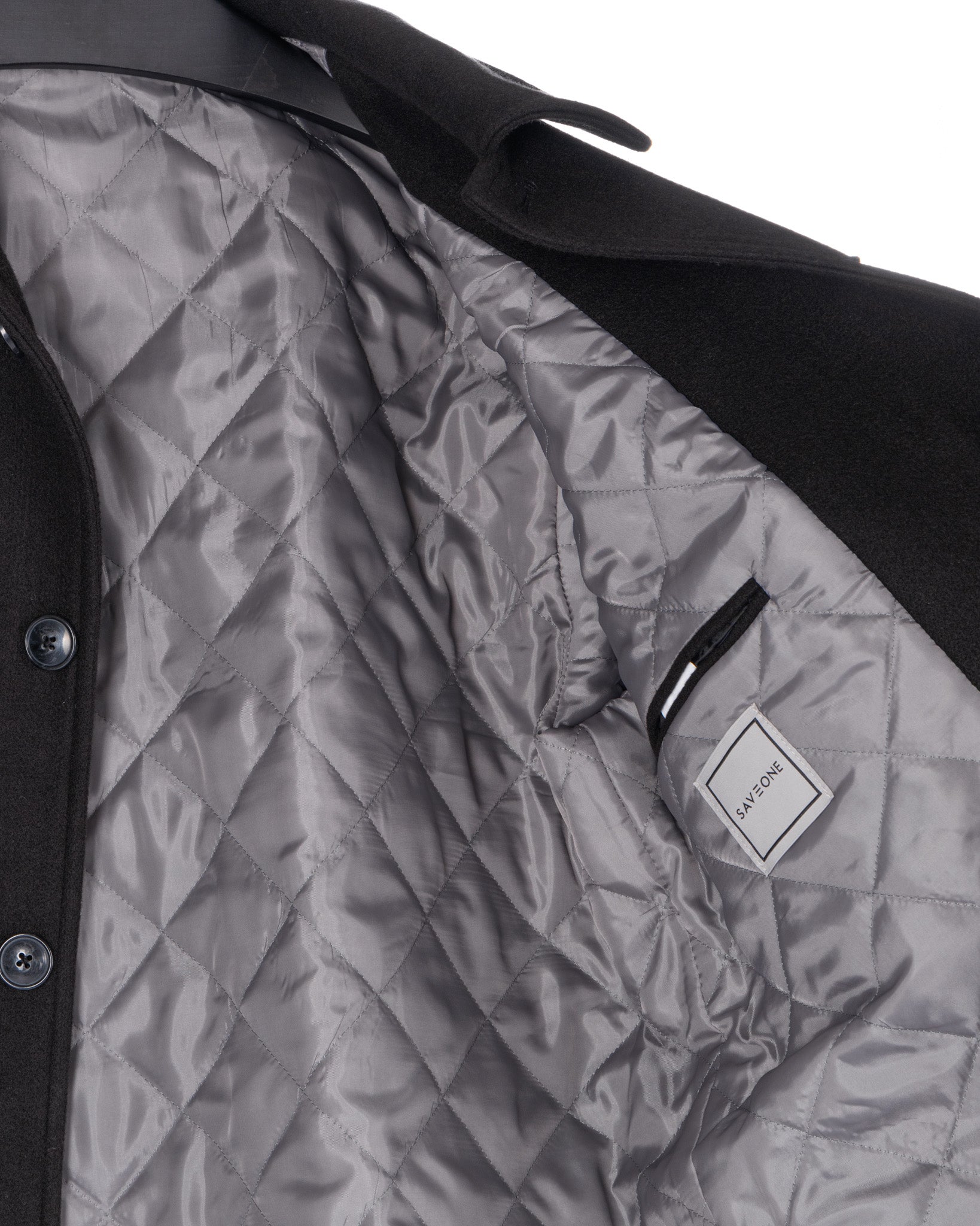 Gervais - black quilted jacket