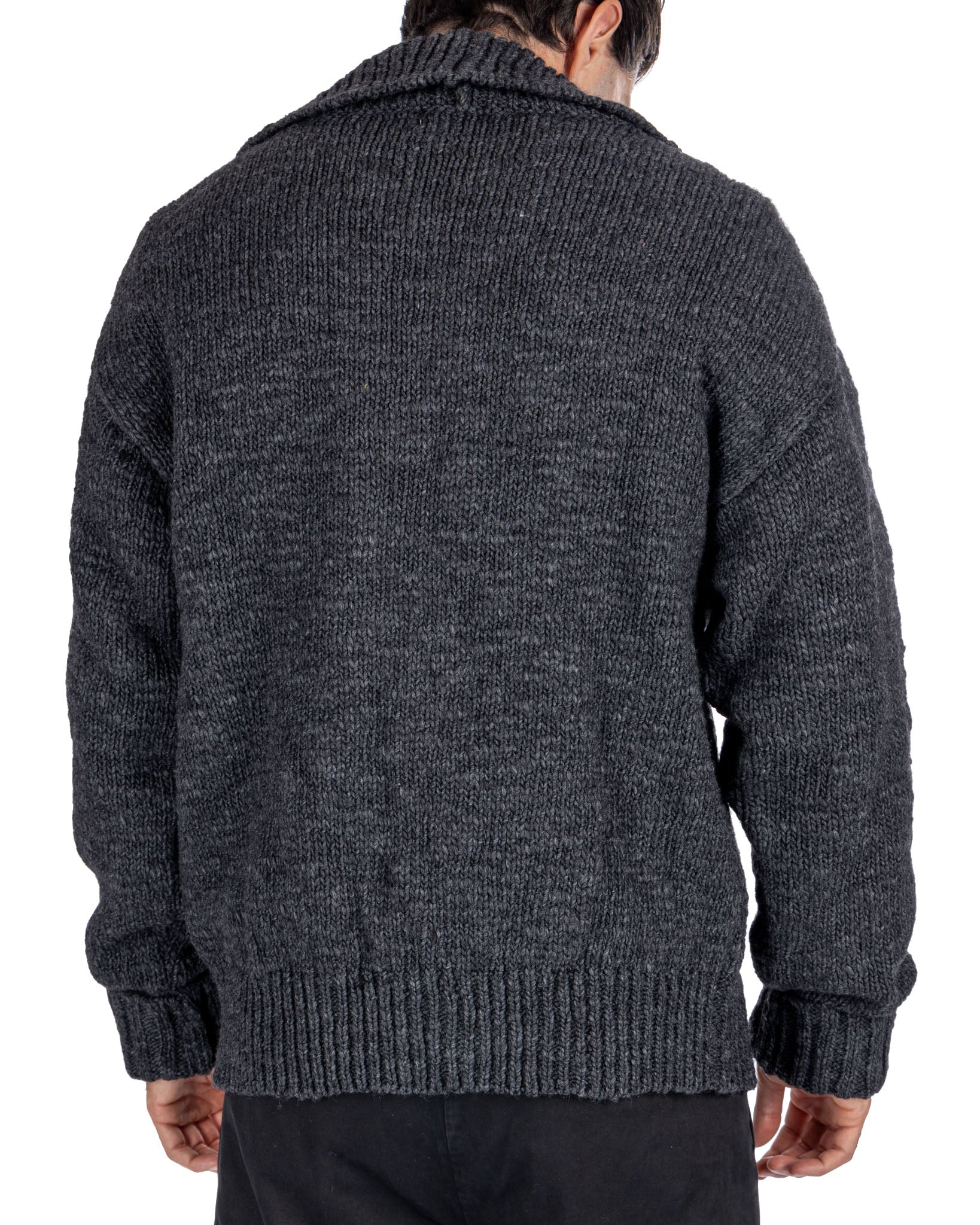 Ethan - anthracite oversized cardigan