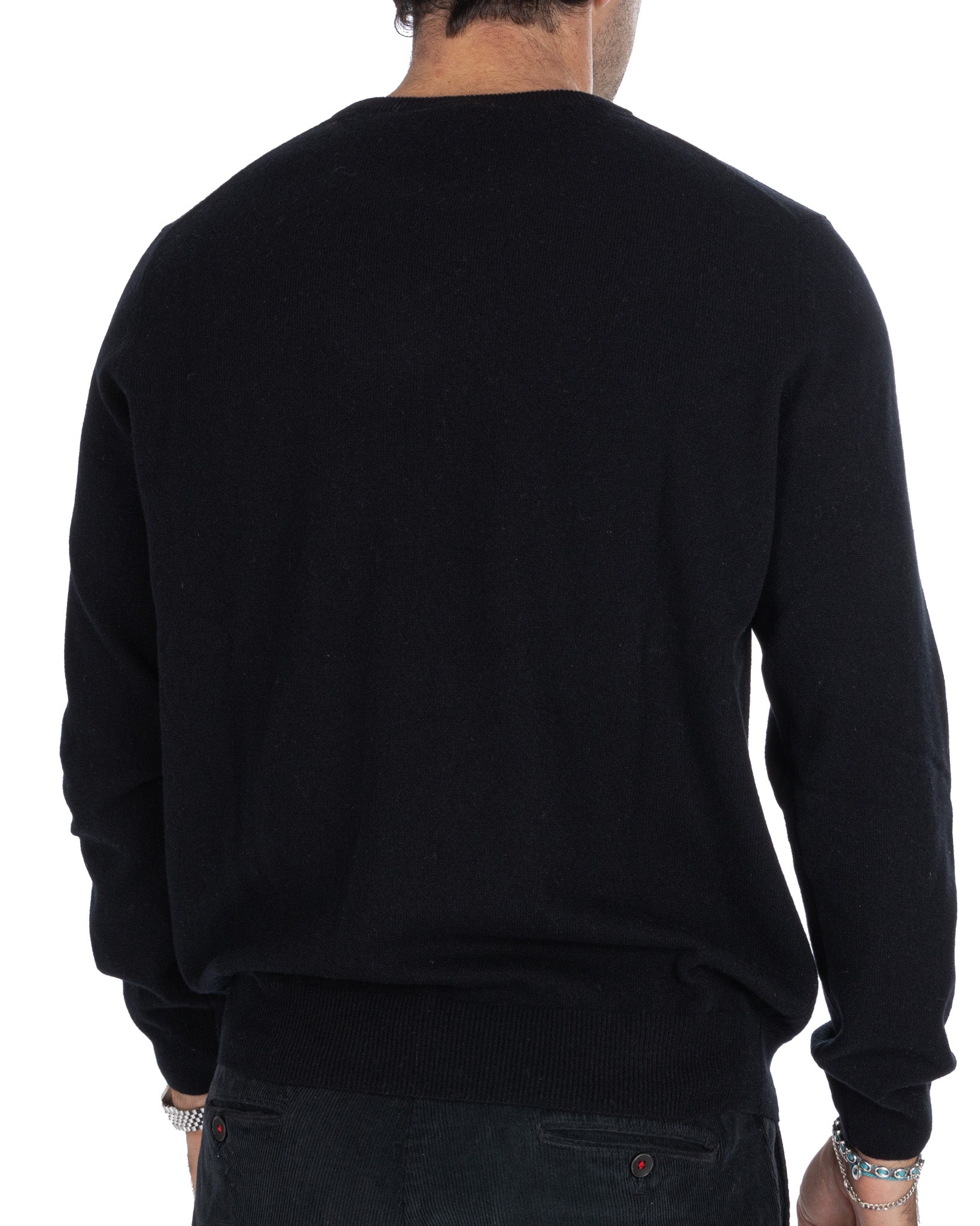 Atrani - maglione in puro cashmere nero