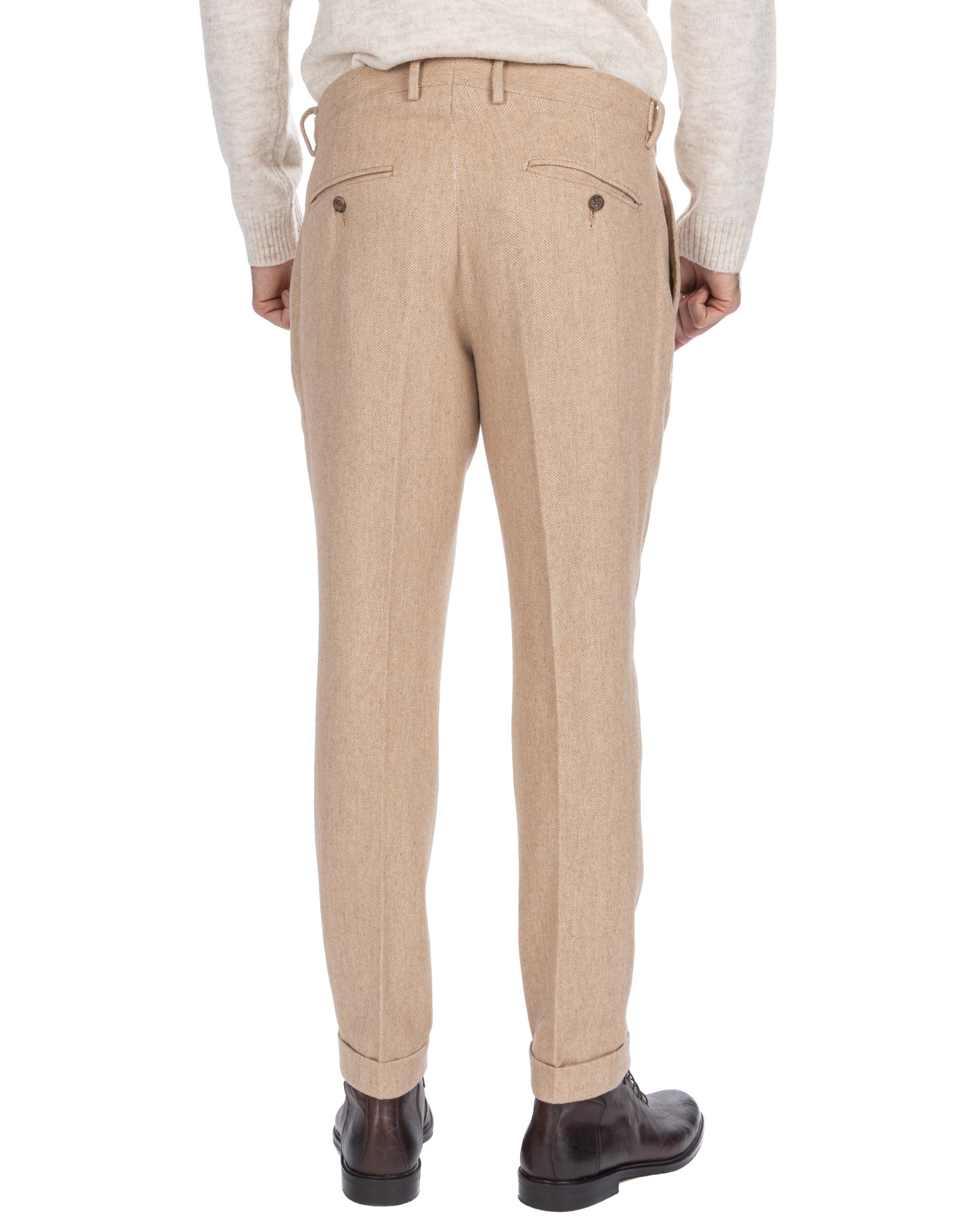 Zurigo - pantalone spigato beige