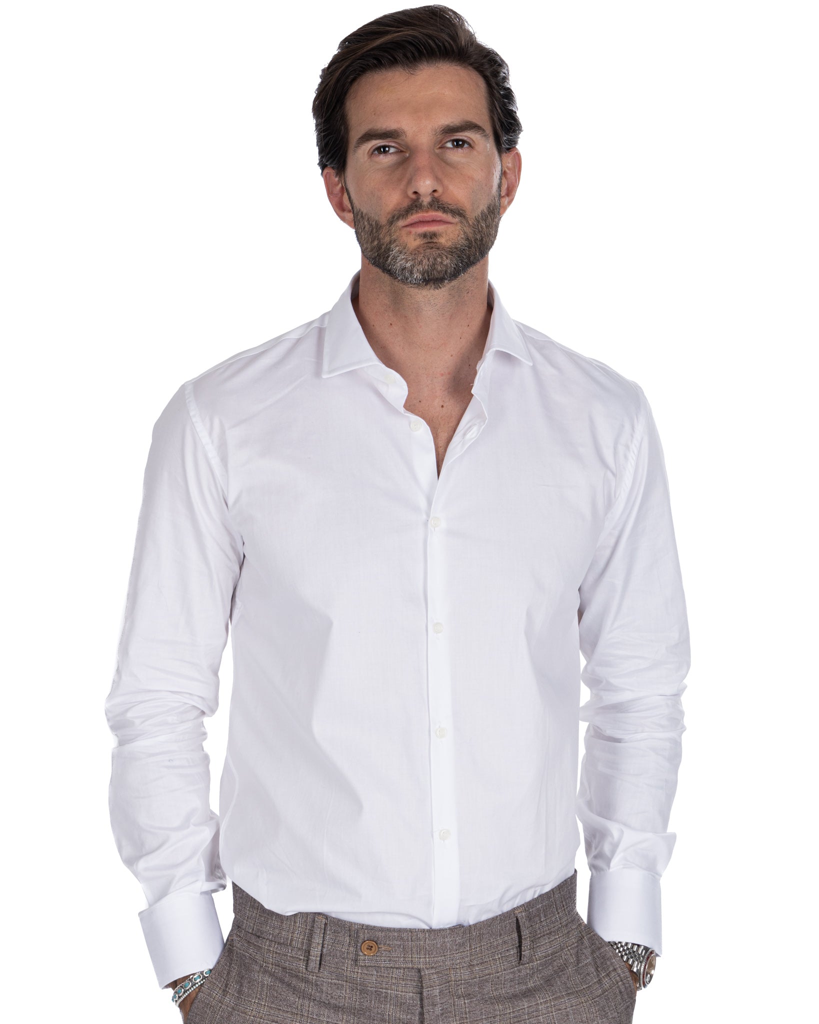 Chemise - slim fit white