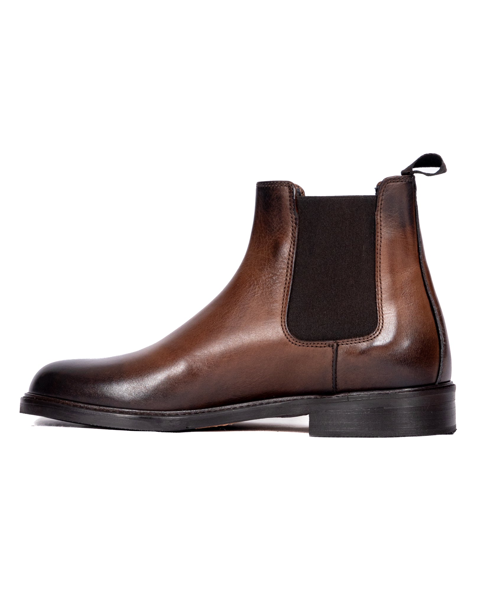 Jae - botte en cuir marron foncé