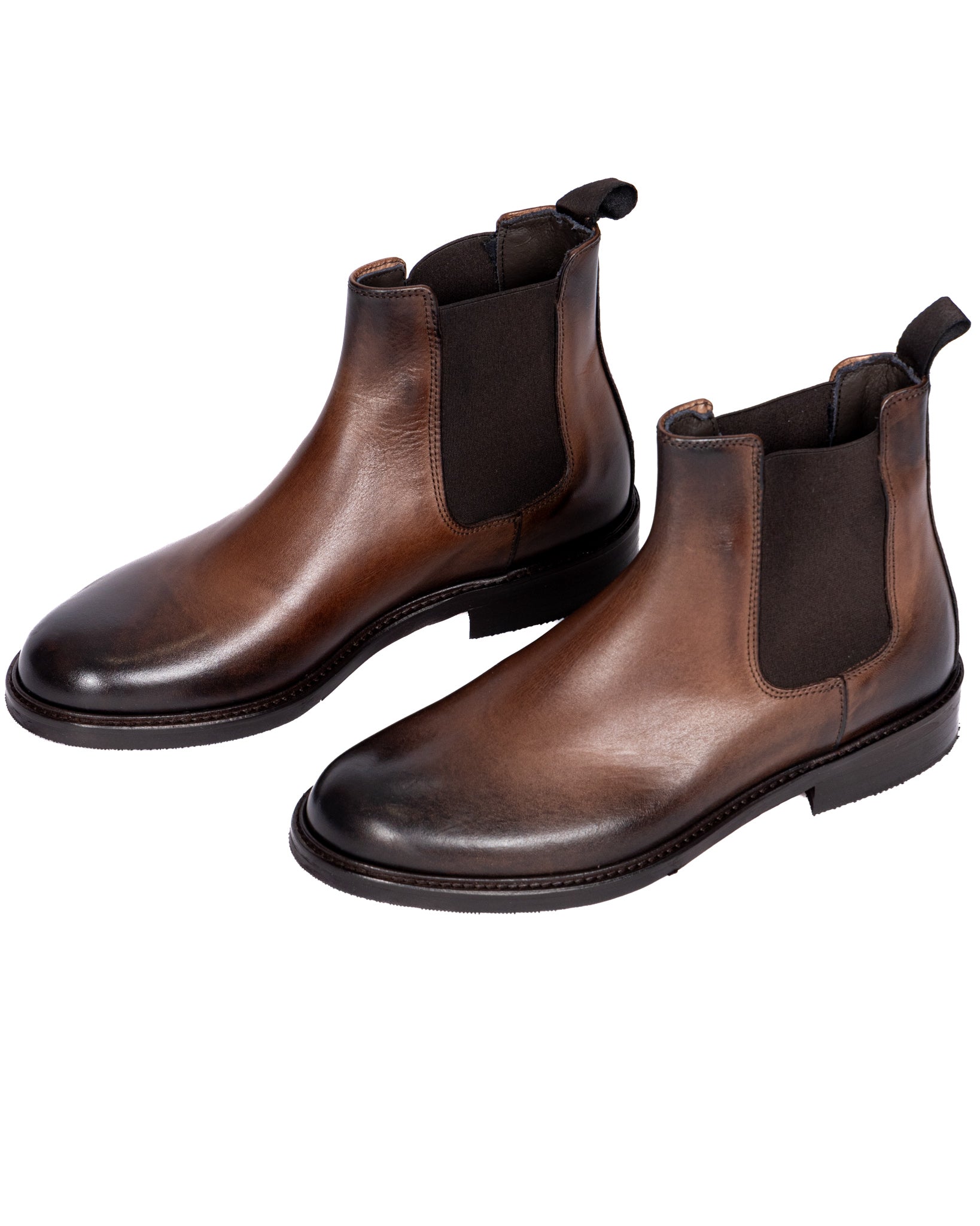 Jae - botte en cuir marron foncé