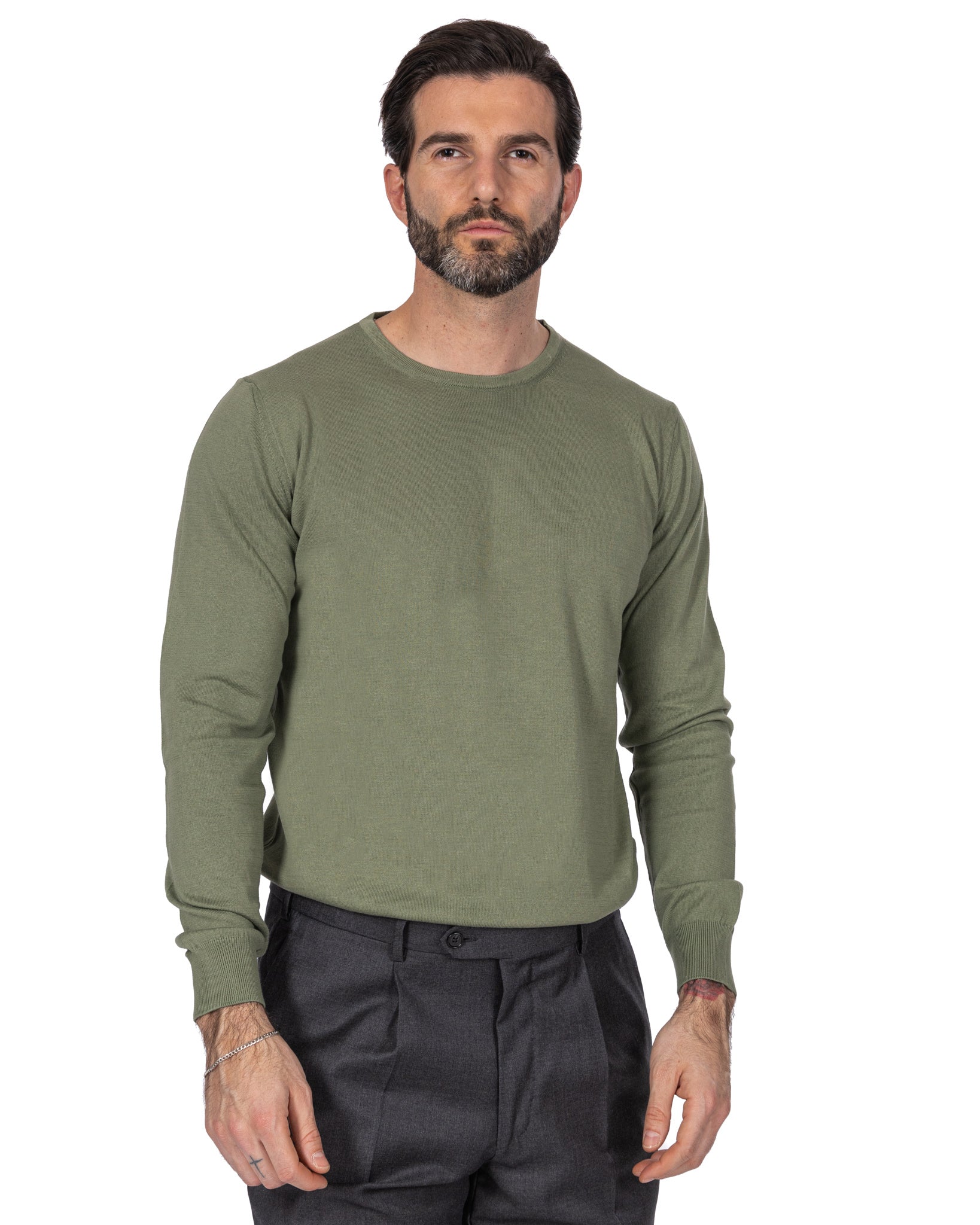 Daniil - khaki cotton sweater