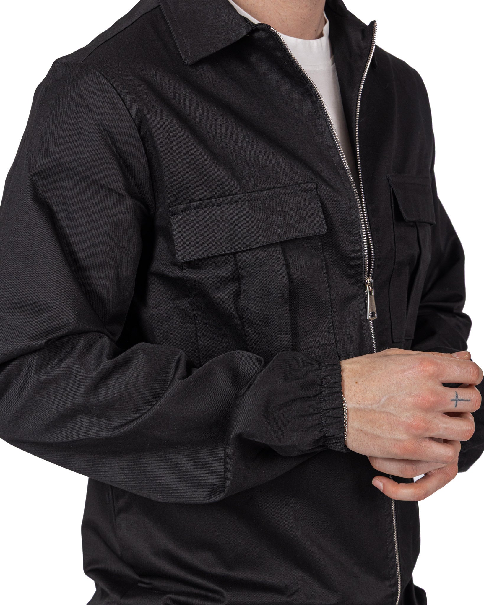 WAYNE - BLACK ZIP JACKET