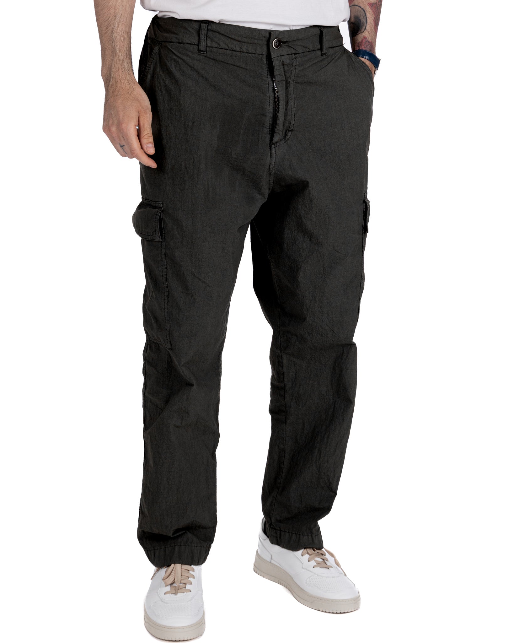 Robert - pantalon cargo blindé noir