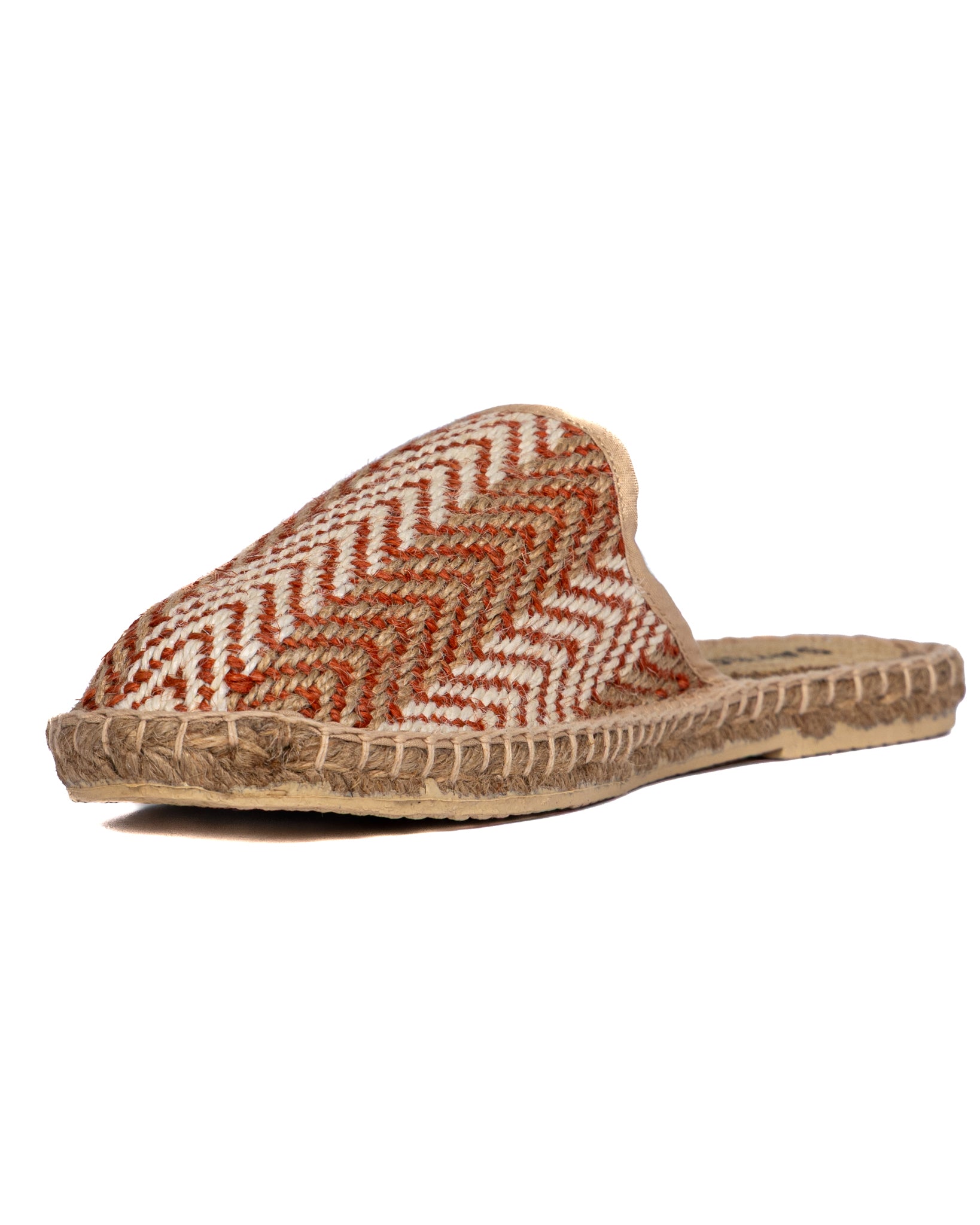 Lerici - mules espadrillas spigata mattone
