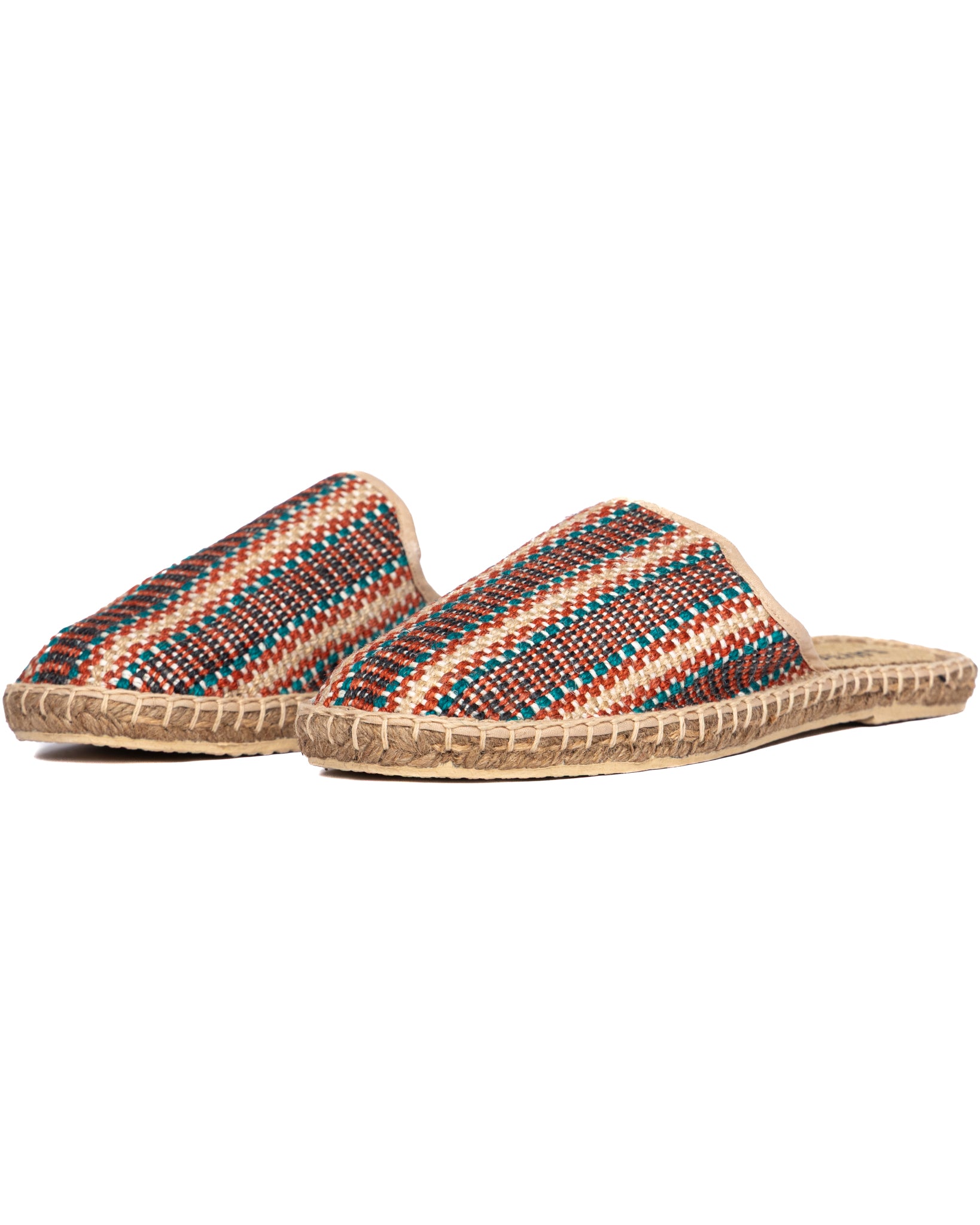 Taormina - multicolor striped espadrilles mules