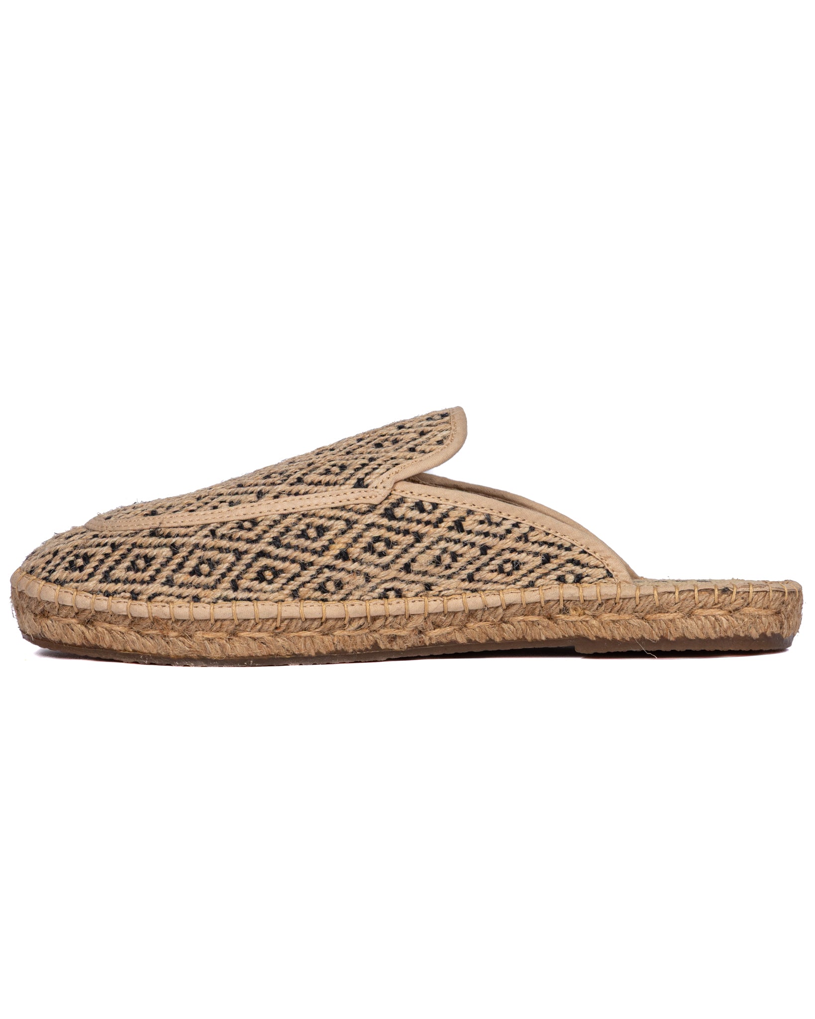 Sirolo - mules espadrilles ethniques marron foncé