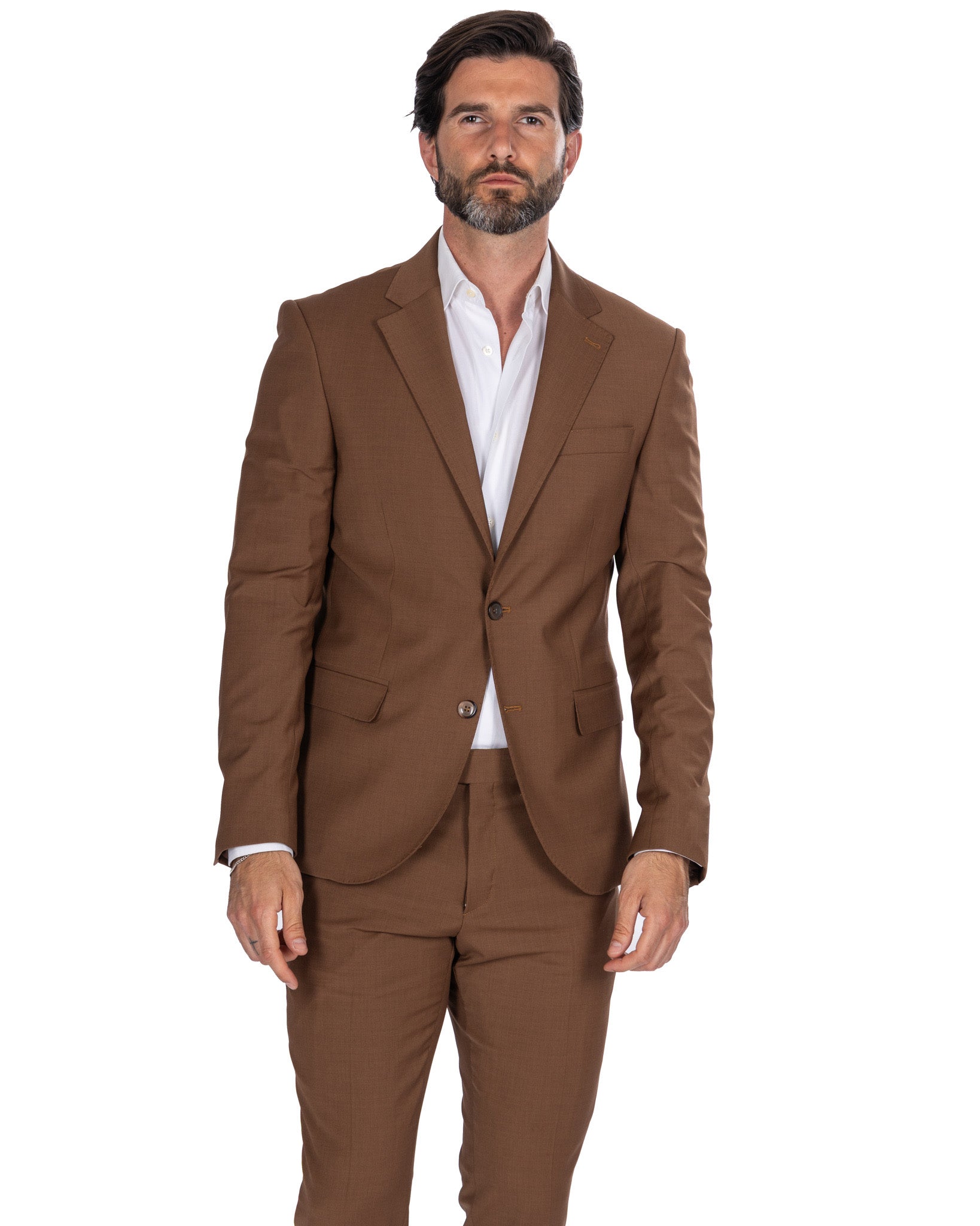 New York - Single Breasted Tobacco Wool Suit