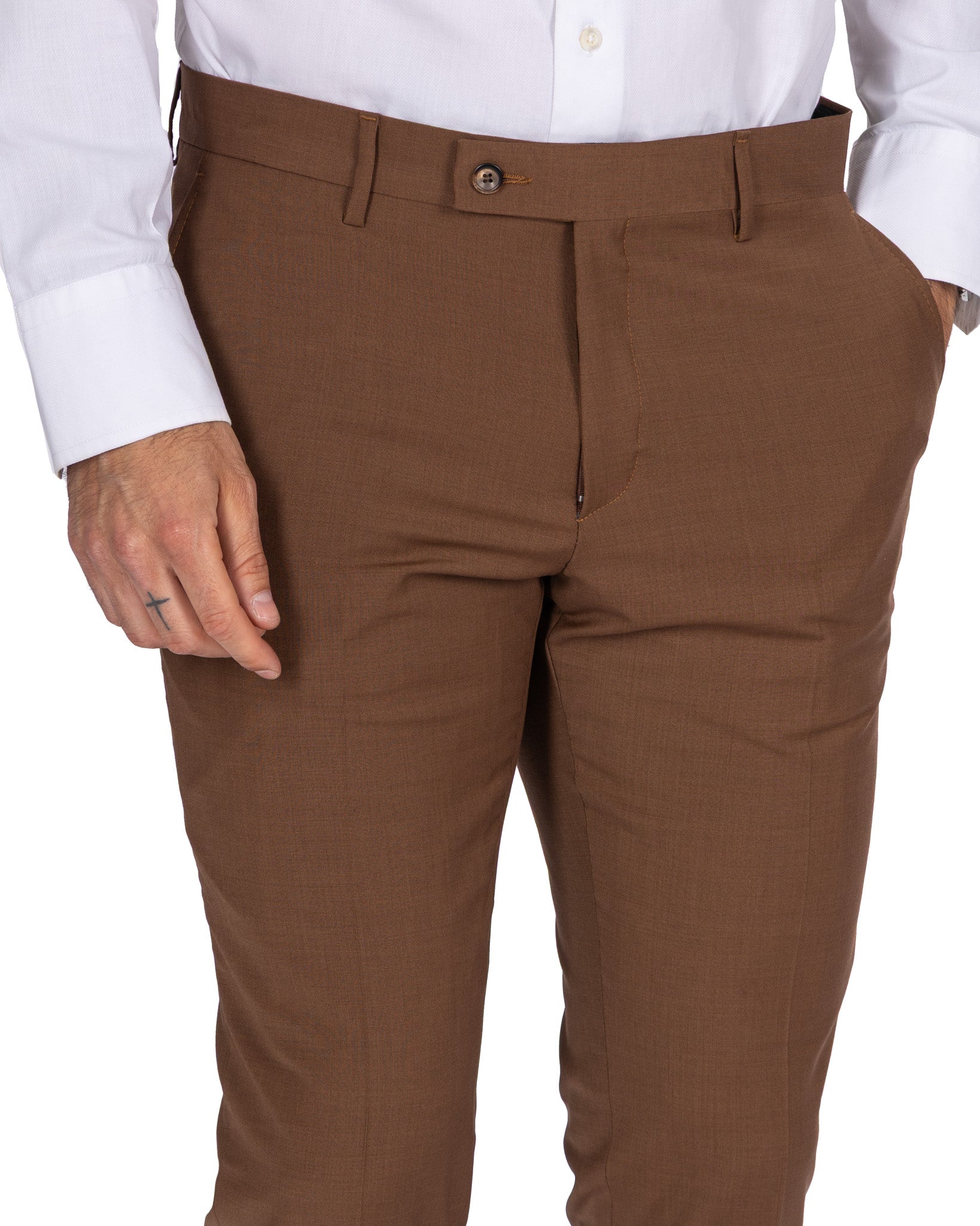 New York - Single Breasted Tobacco Wool Suit