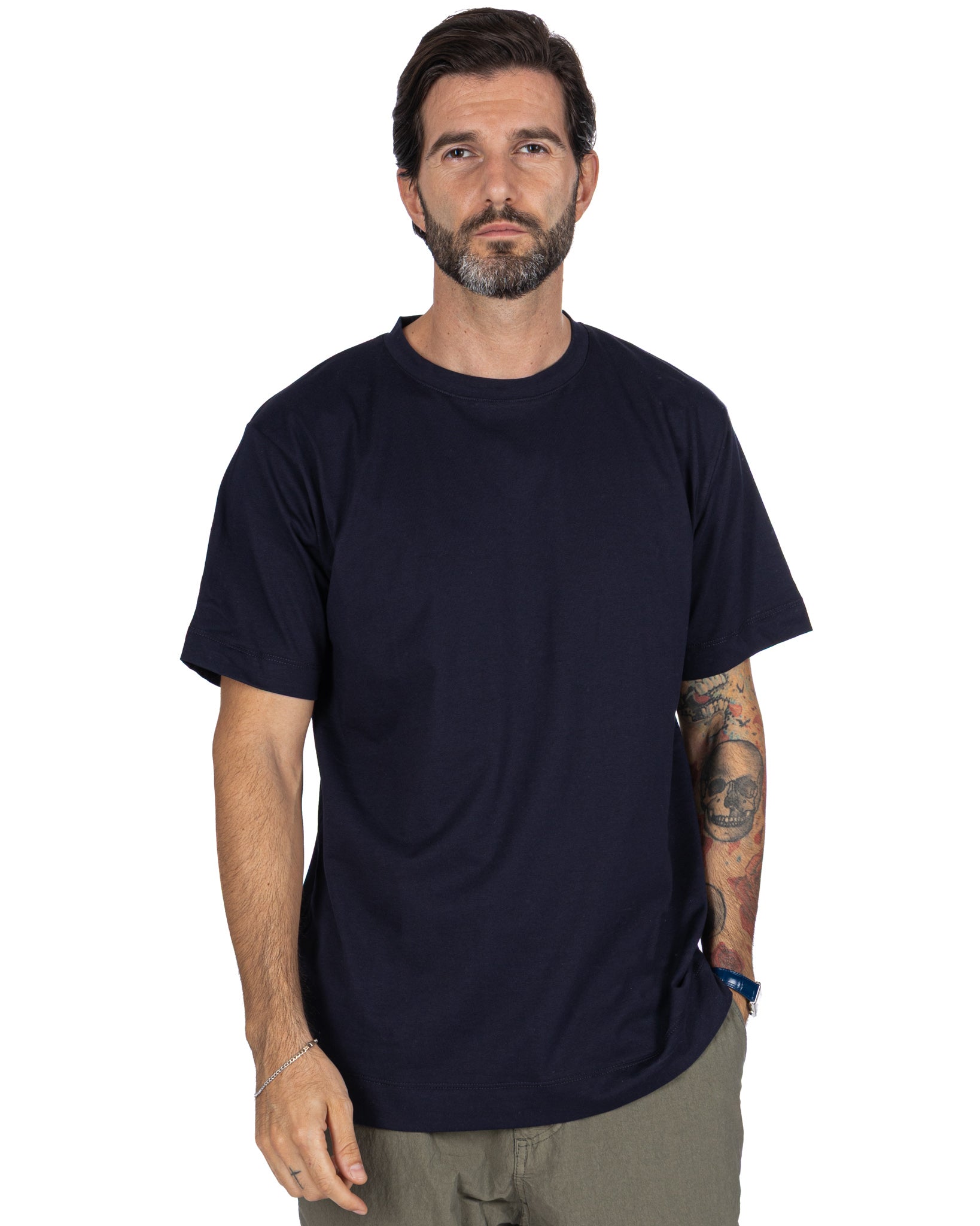 Bergen - blue cotton t-shirt