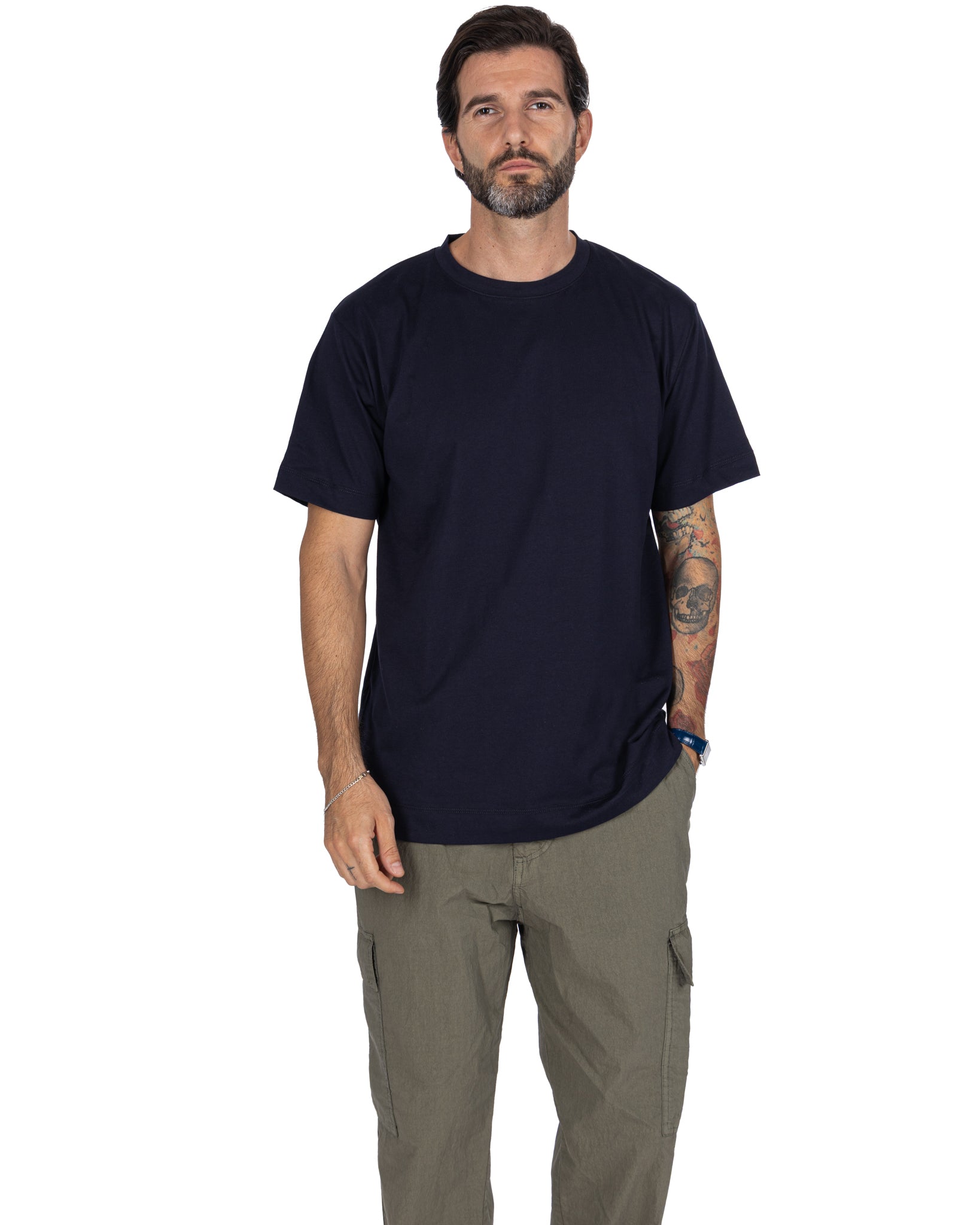 Bergen - blue cotton t-shirt