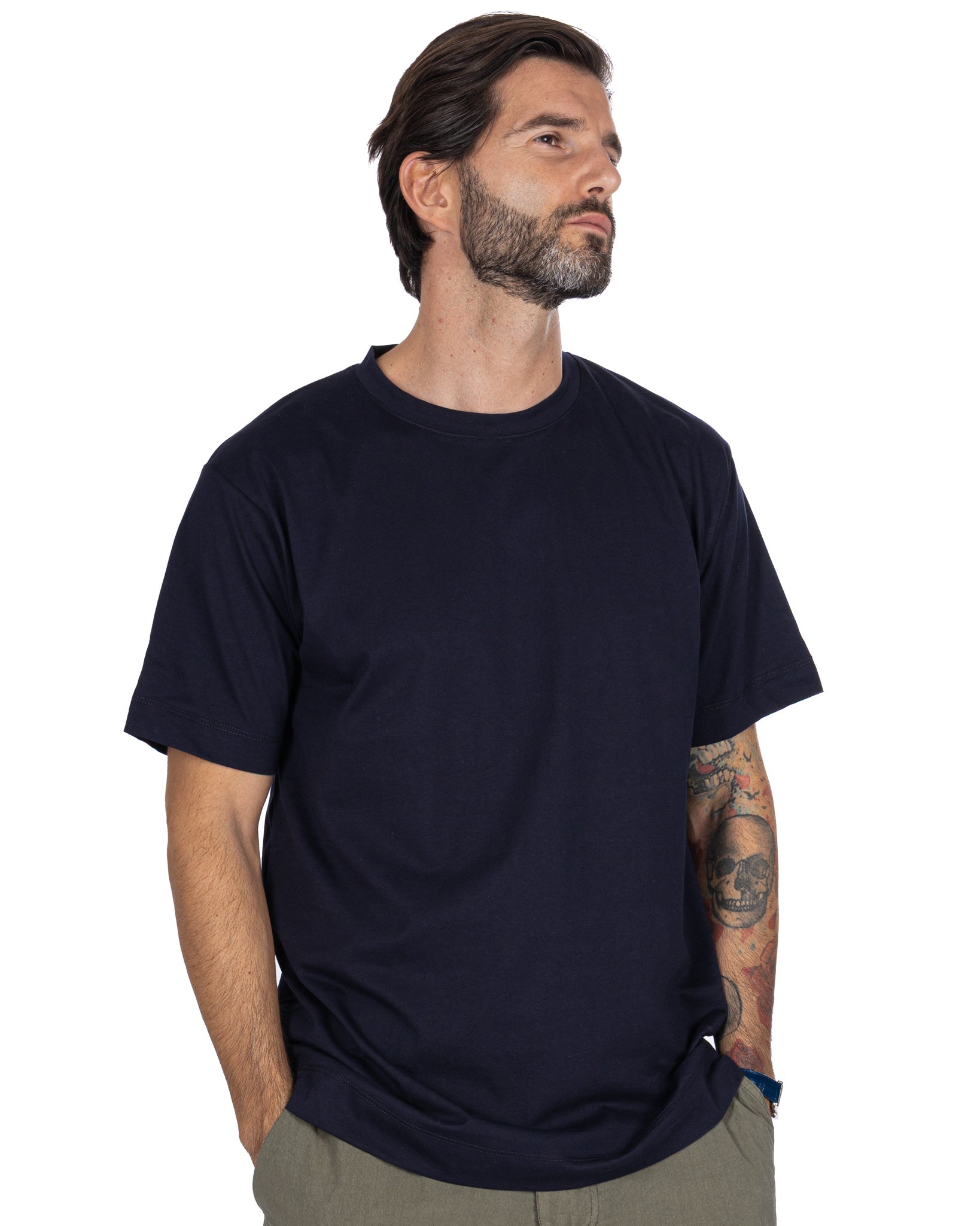 Bergen - blue cotton t-shirt