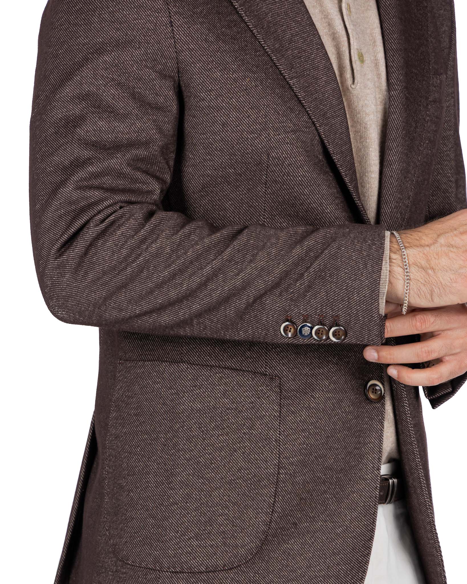 Ayrton jacket in dark twill