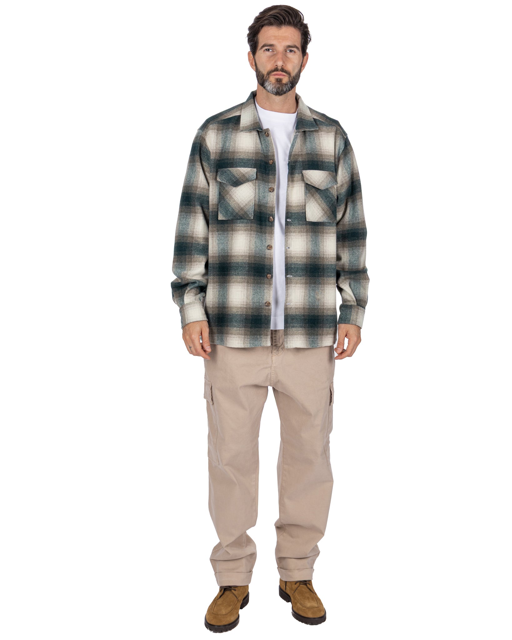 Pantalone cargo Kodak in cotone beige
