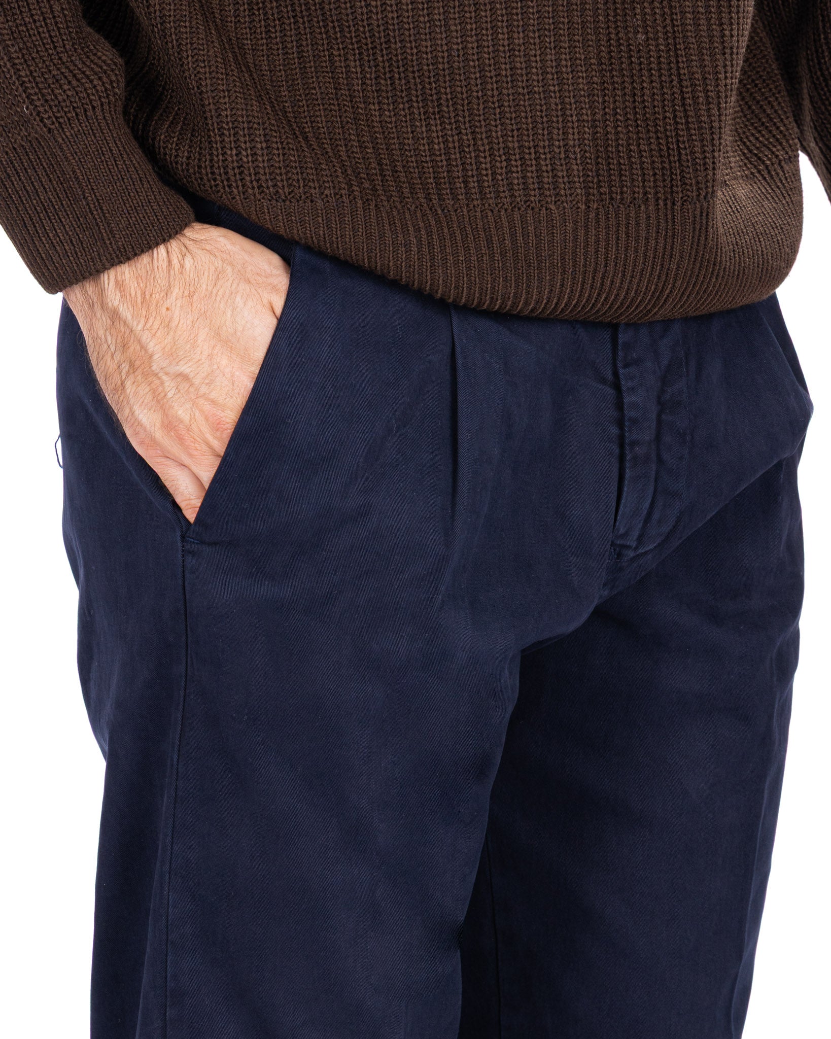 Sean blue cotton trousers