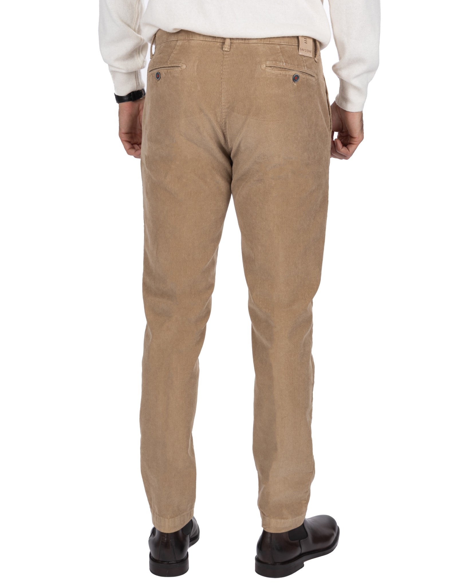 Harlan trousers in tobacco velvet