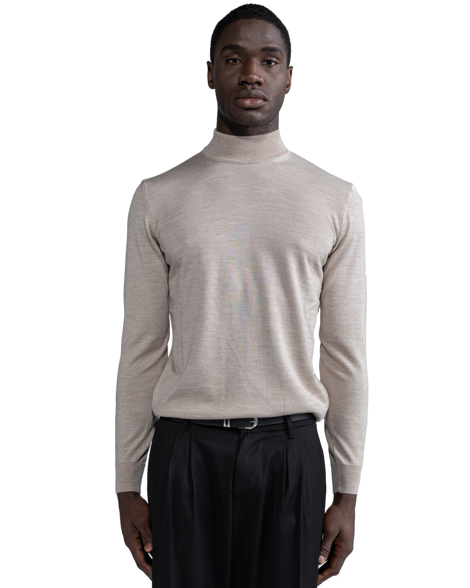 Ancona Wolf in Tollegno Sand Wool