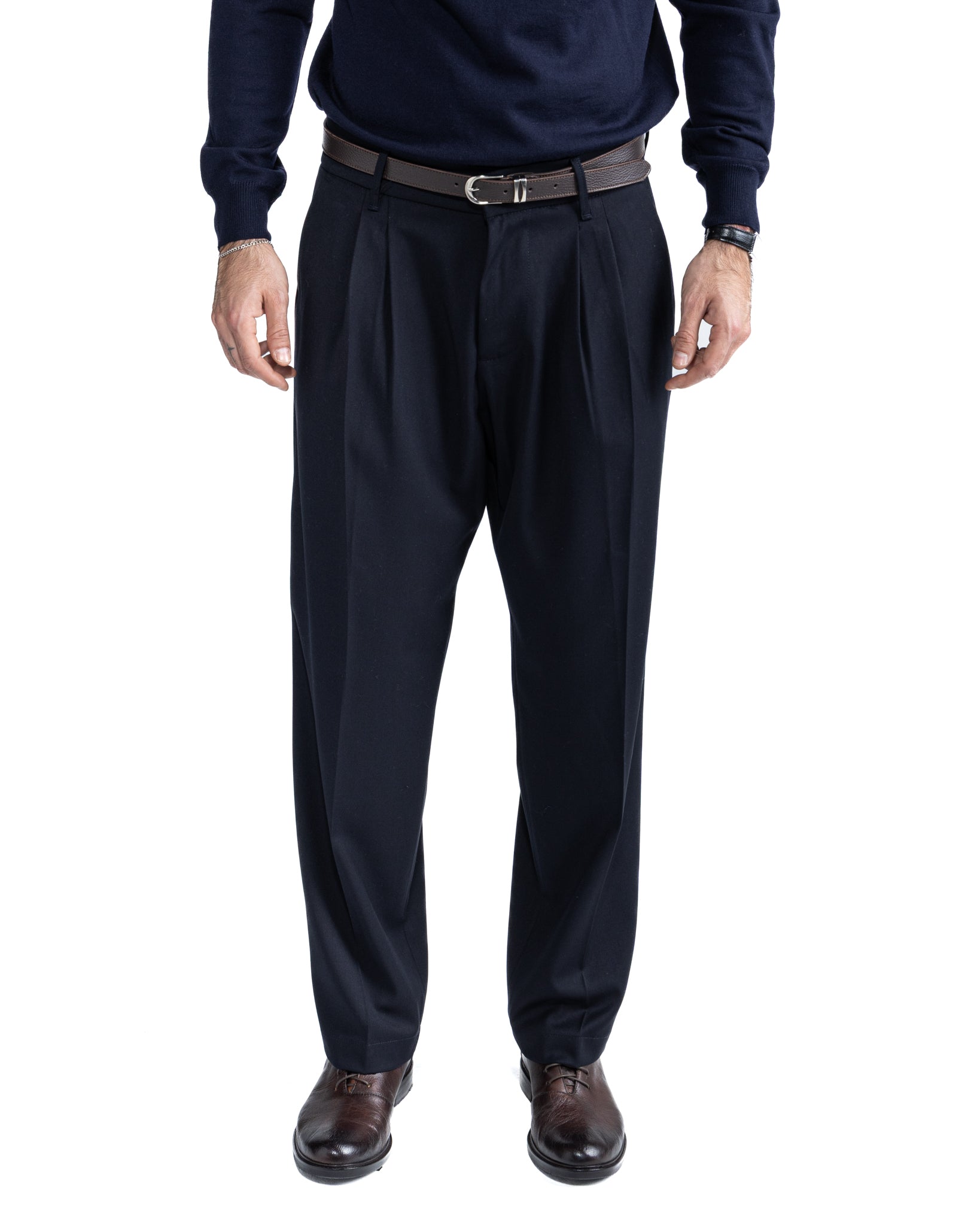 Pantalone largo Kevin blu