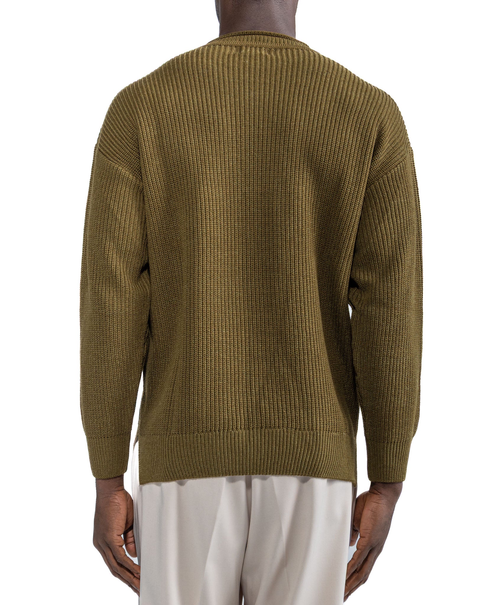 Sven Military Ribbed Crewneck