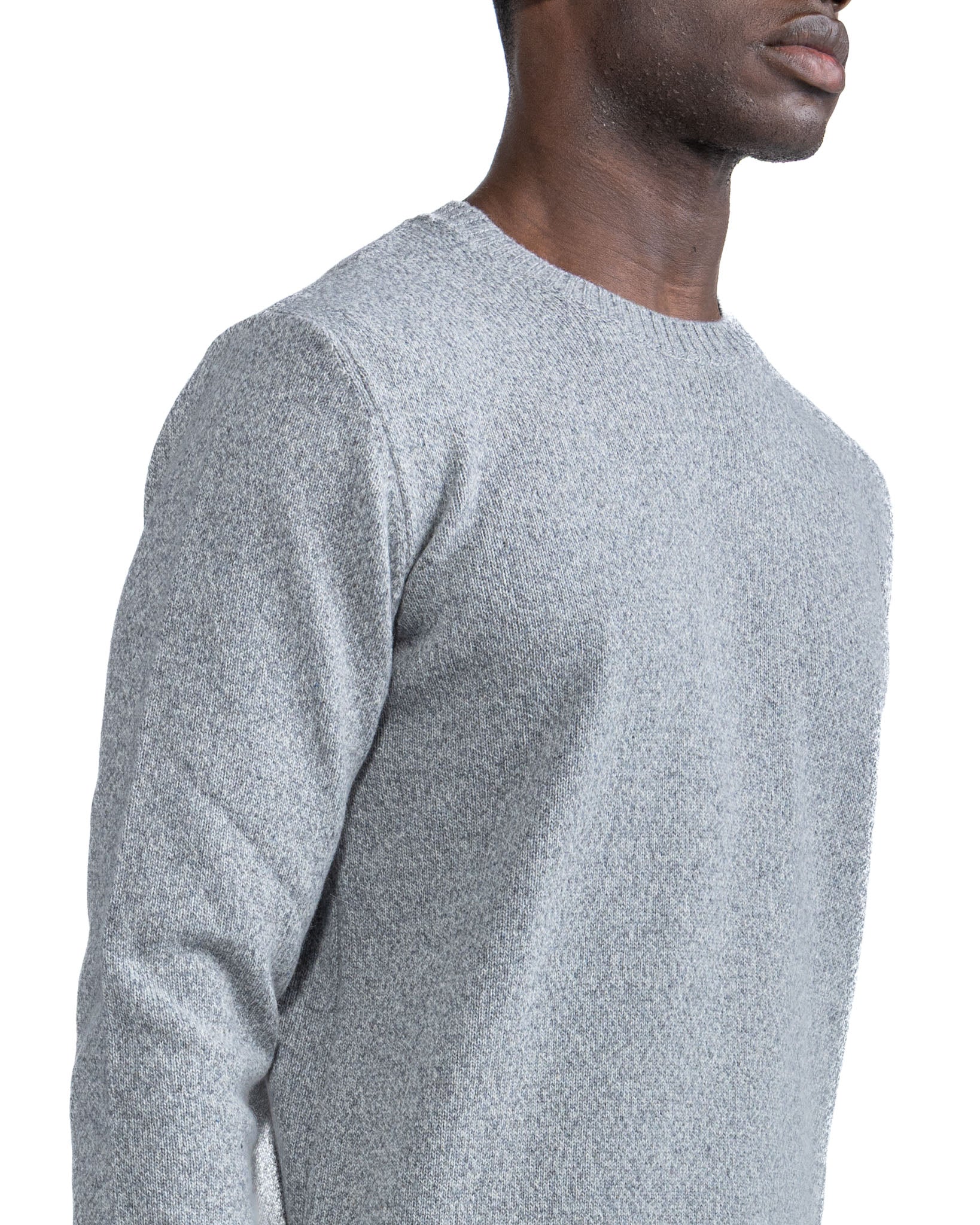 Willie crewneck in grey boucle