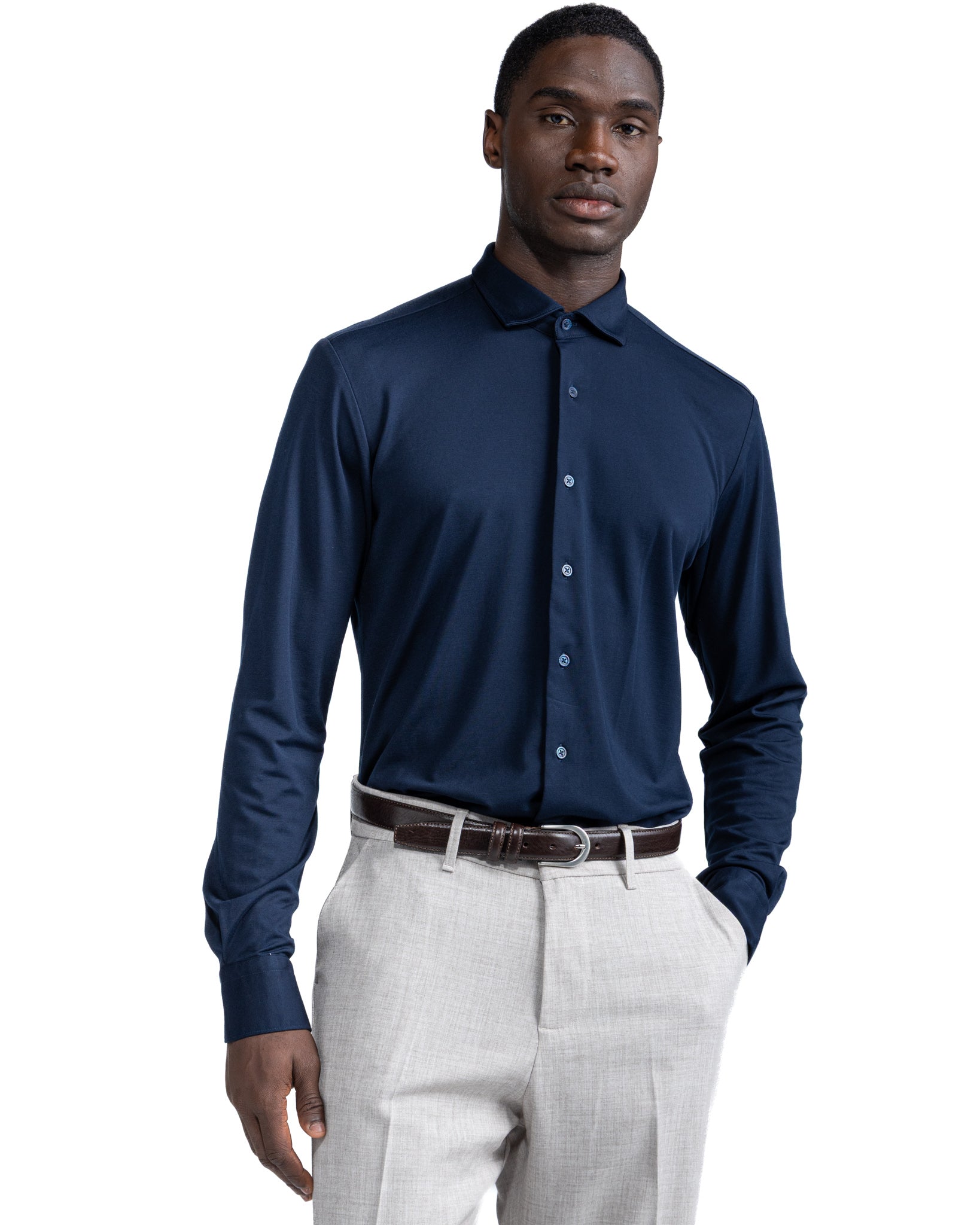 Maillot Radice en jersey bleu