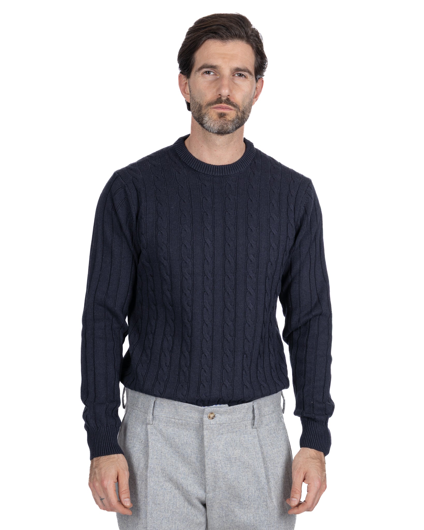 Collier ras du cou Tambora avec tresses bleues