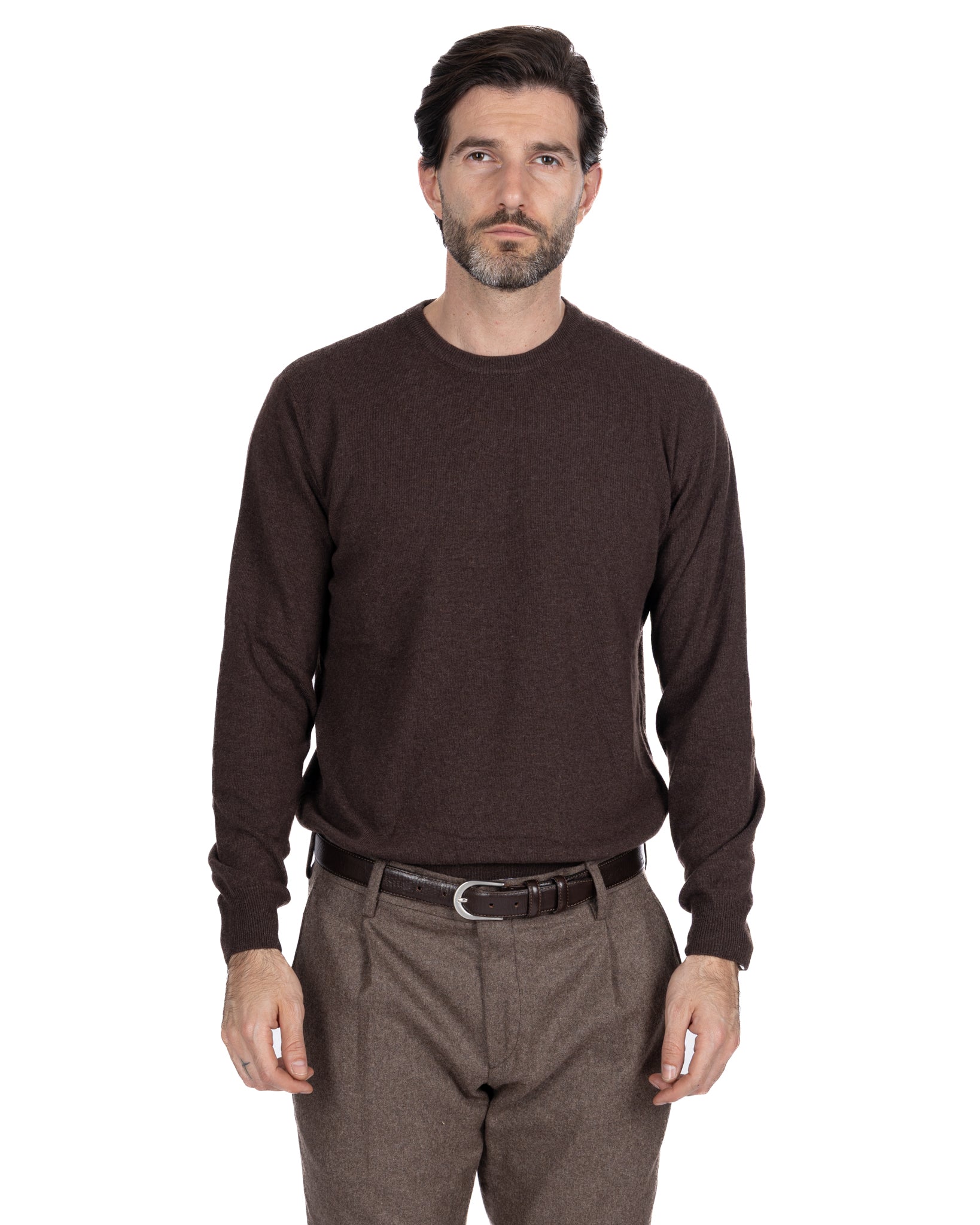 Dustin crewneck in dark cashmere blend