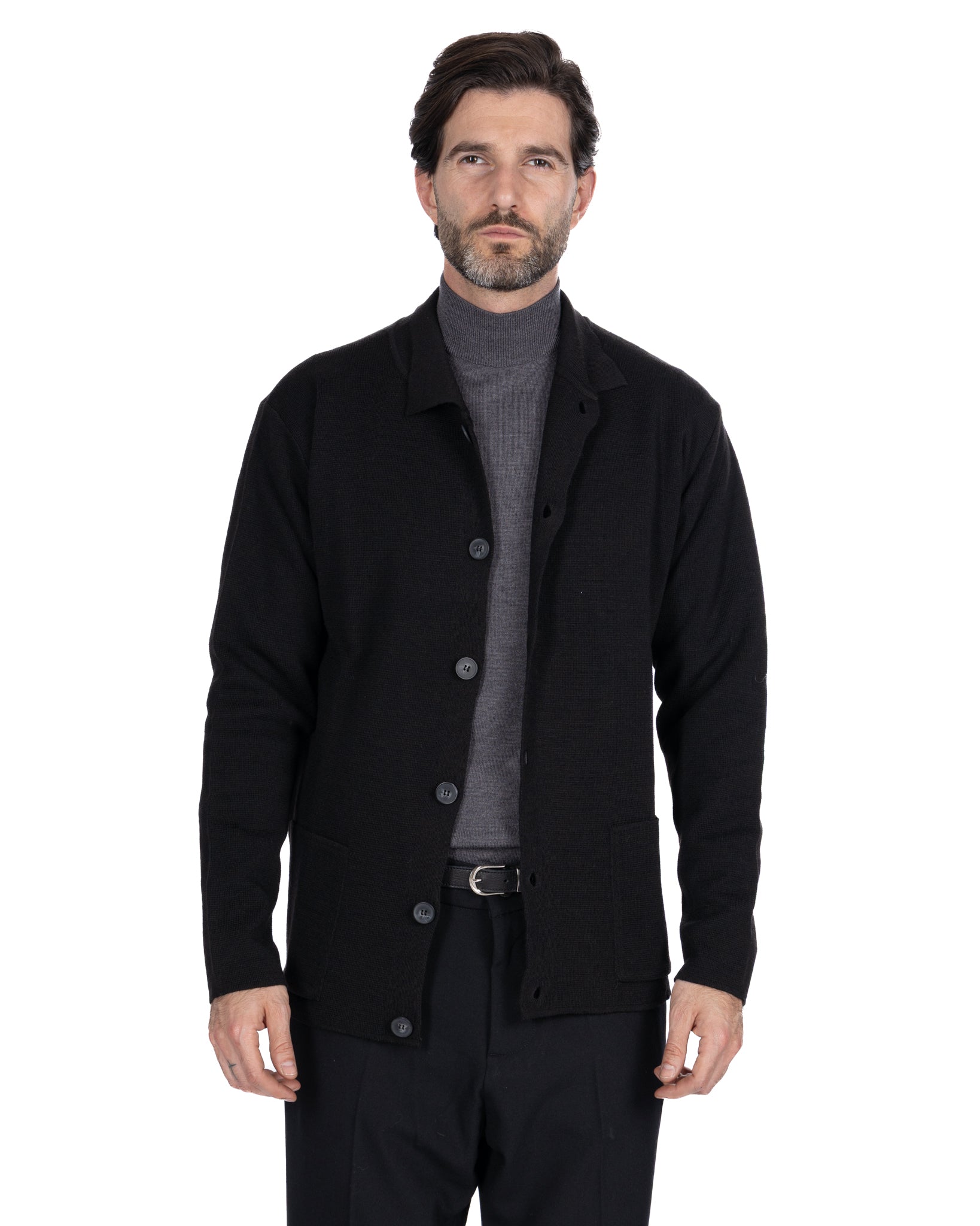 Krakatoa Knit Jacket Black