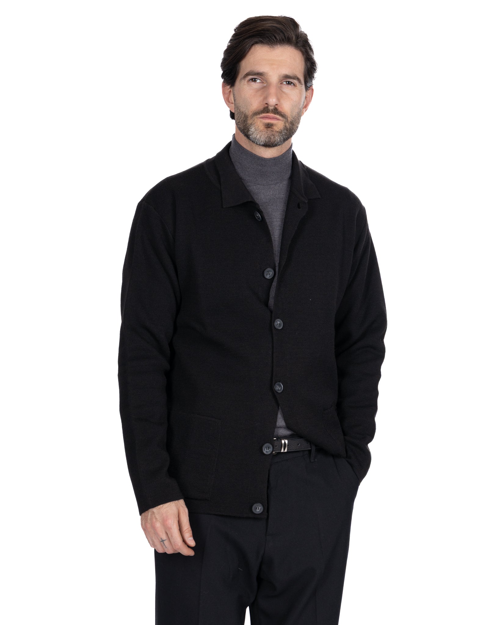 Krakatoa Knit Jacket Black