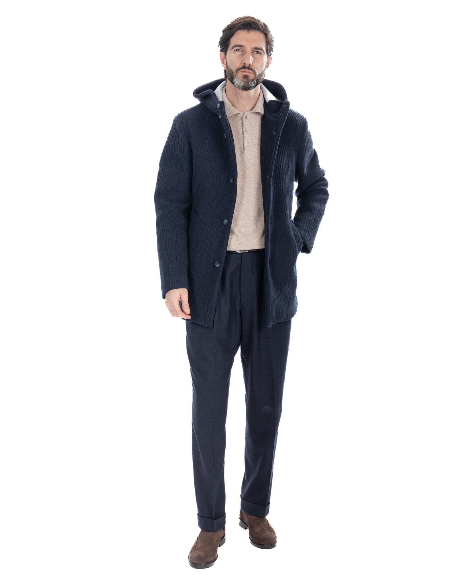 Veste côtelée K2 bleue