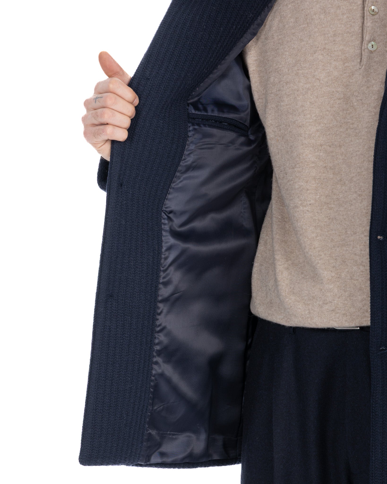 K2 ribbed jacket in blue