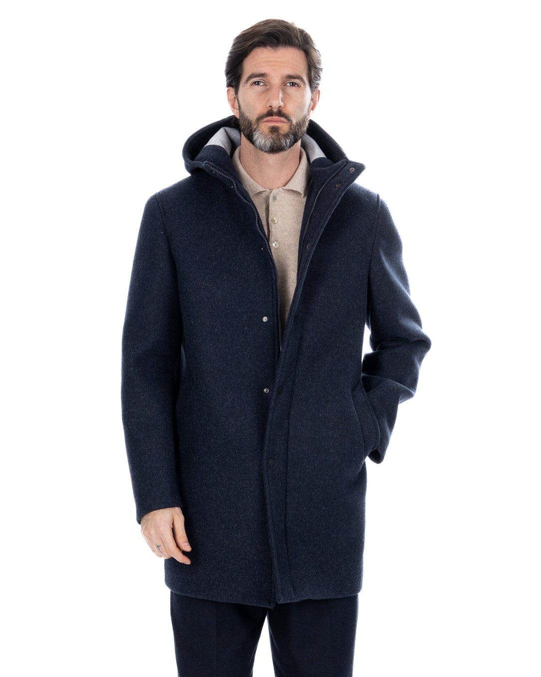 Giubbotto Denali in panno blu