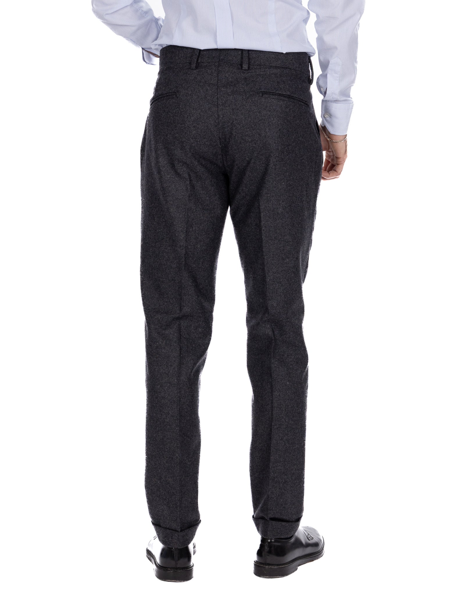 Pantalone Canon flanella antracite