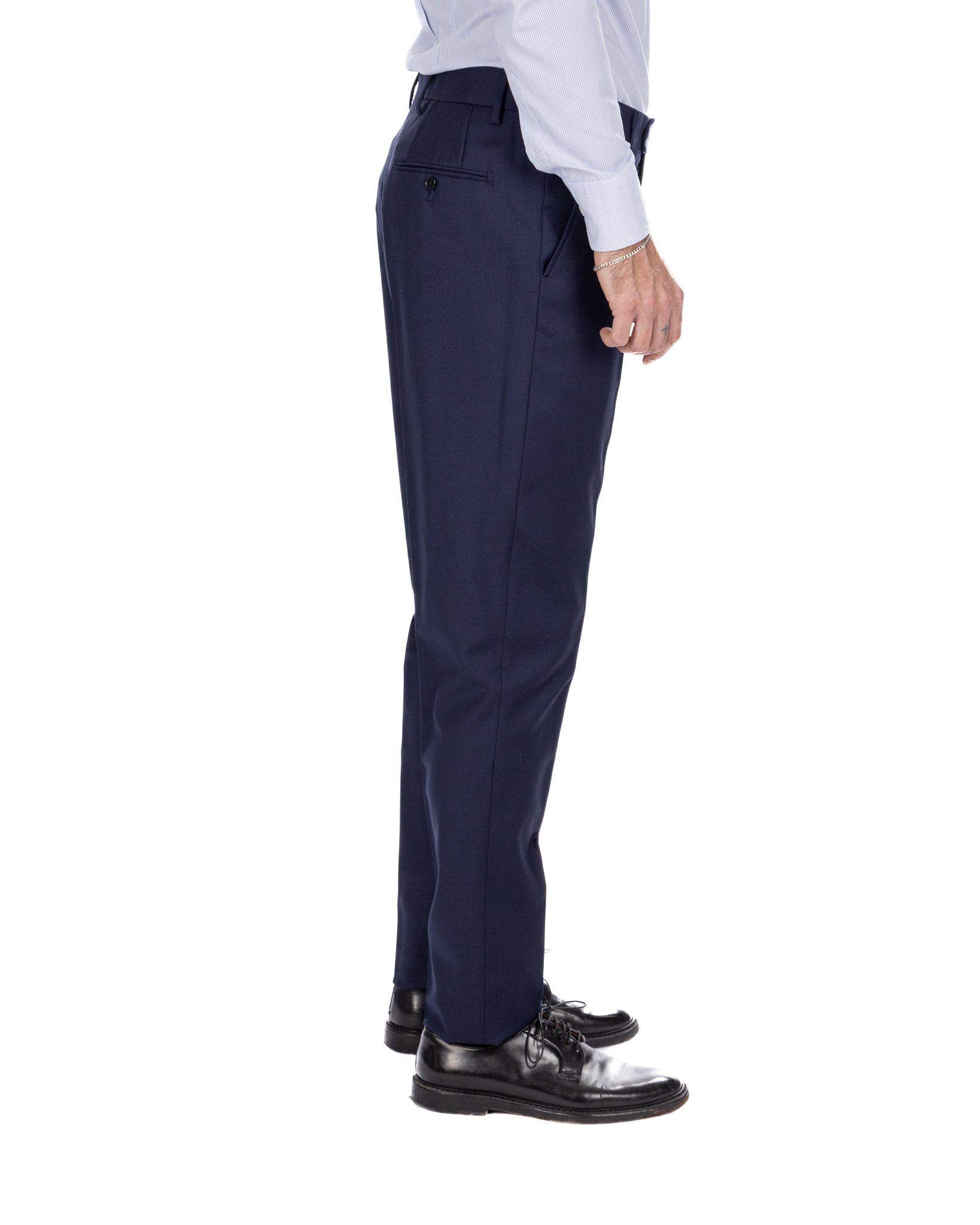 Pantalone Trevi in lana blu