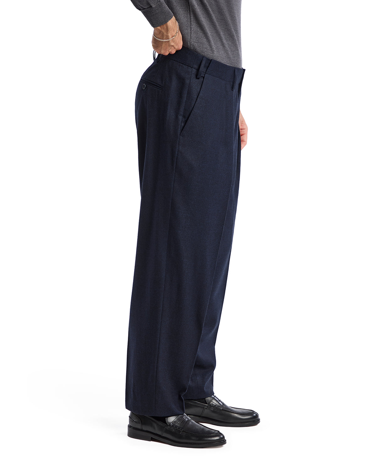 Pantalone Over in flanella Rugby Drago blu