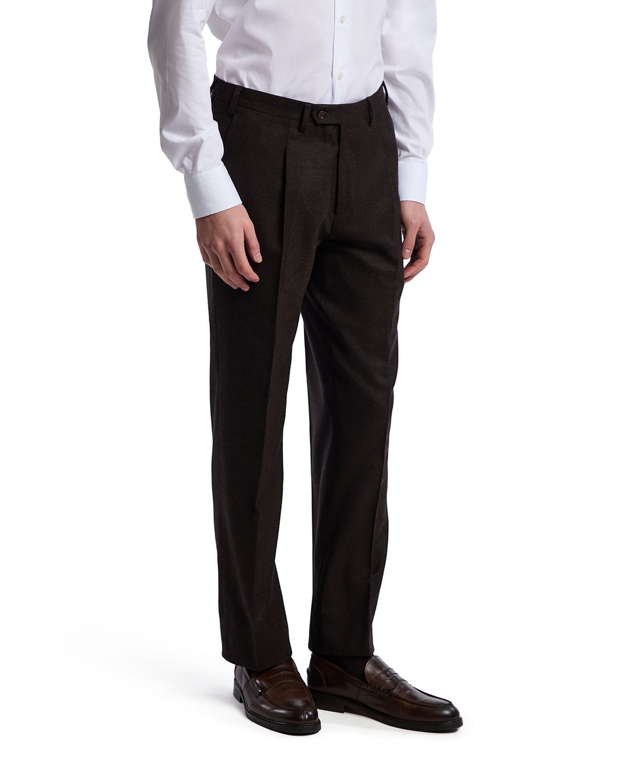 Pantalone Classic in flanella Rugby Drago moro