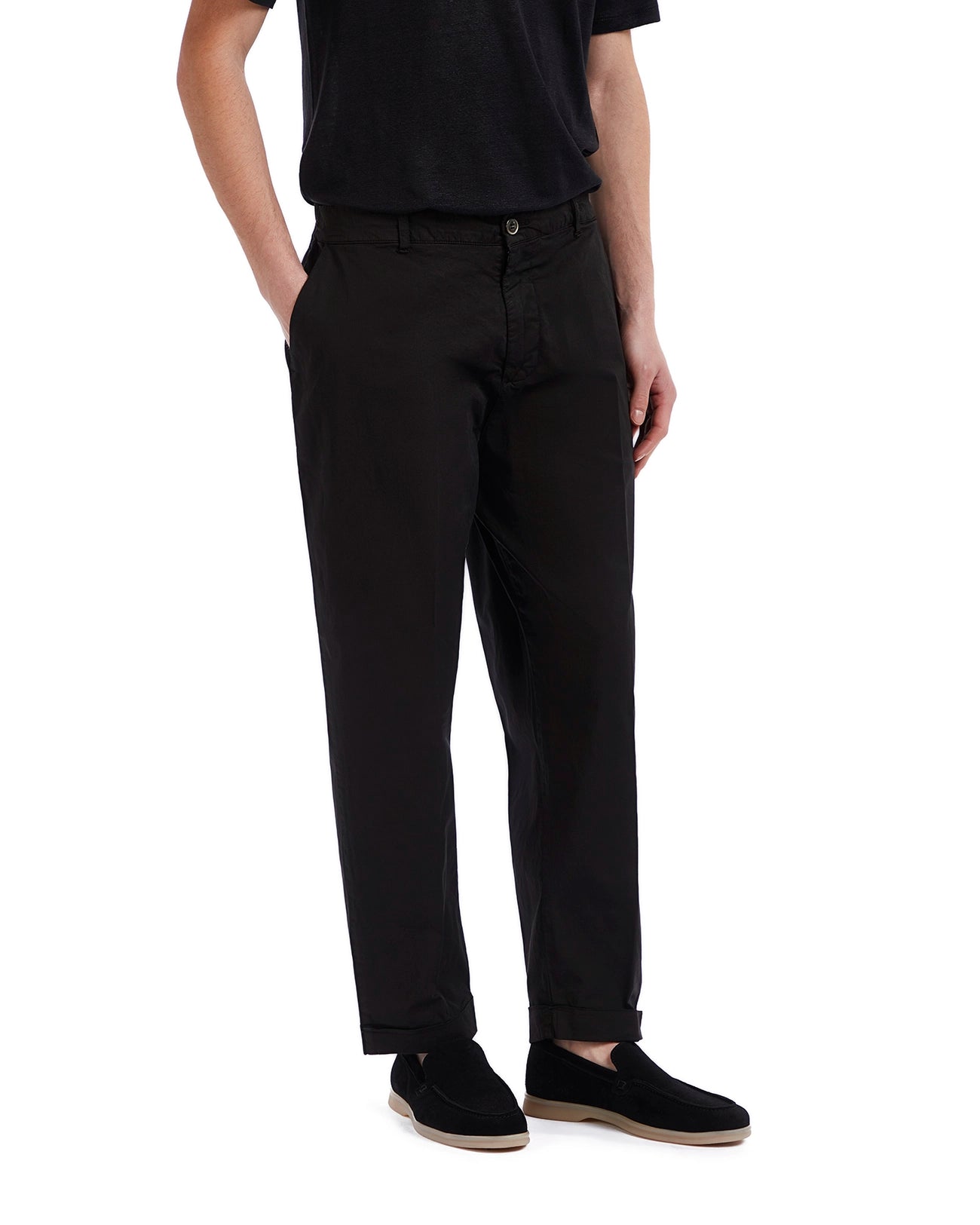 Wels trousers in black cotton