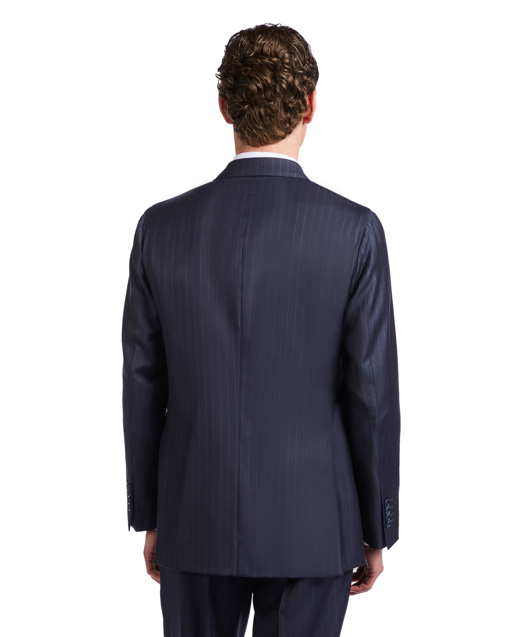 Vatange Drago blue pinstripe suit