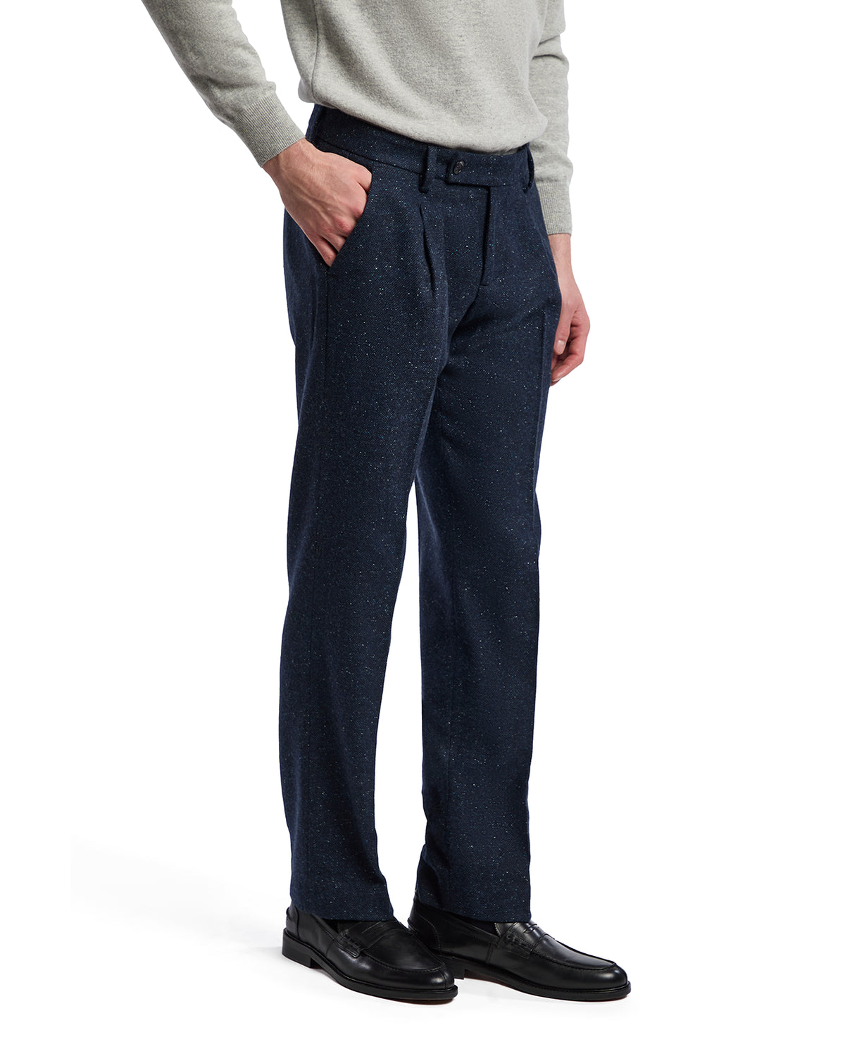 Pantalone Sale melange blu