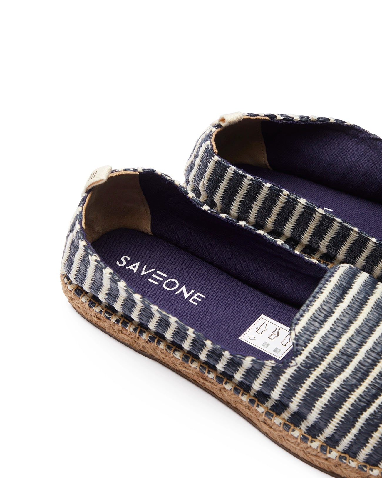 Black patterned Singapore espadrilles
